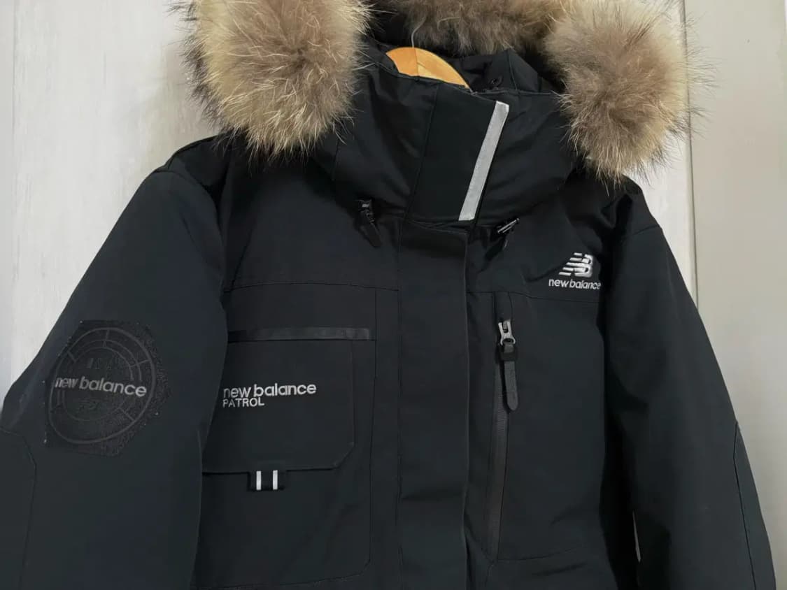 여성 90 m / 뉴발란스 패트롤 구스다운 패딩 블랙 상품이미지3
