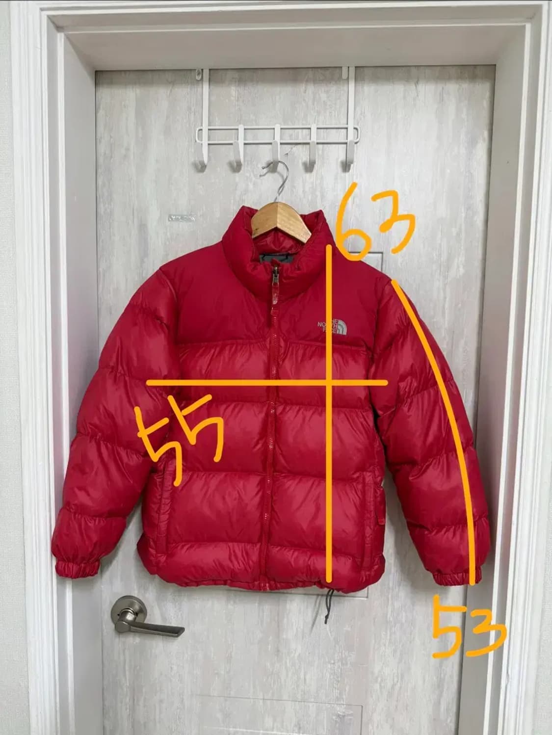 85 M / 노스페이스 레드 눕시 패딩 상품이미지2