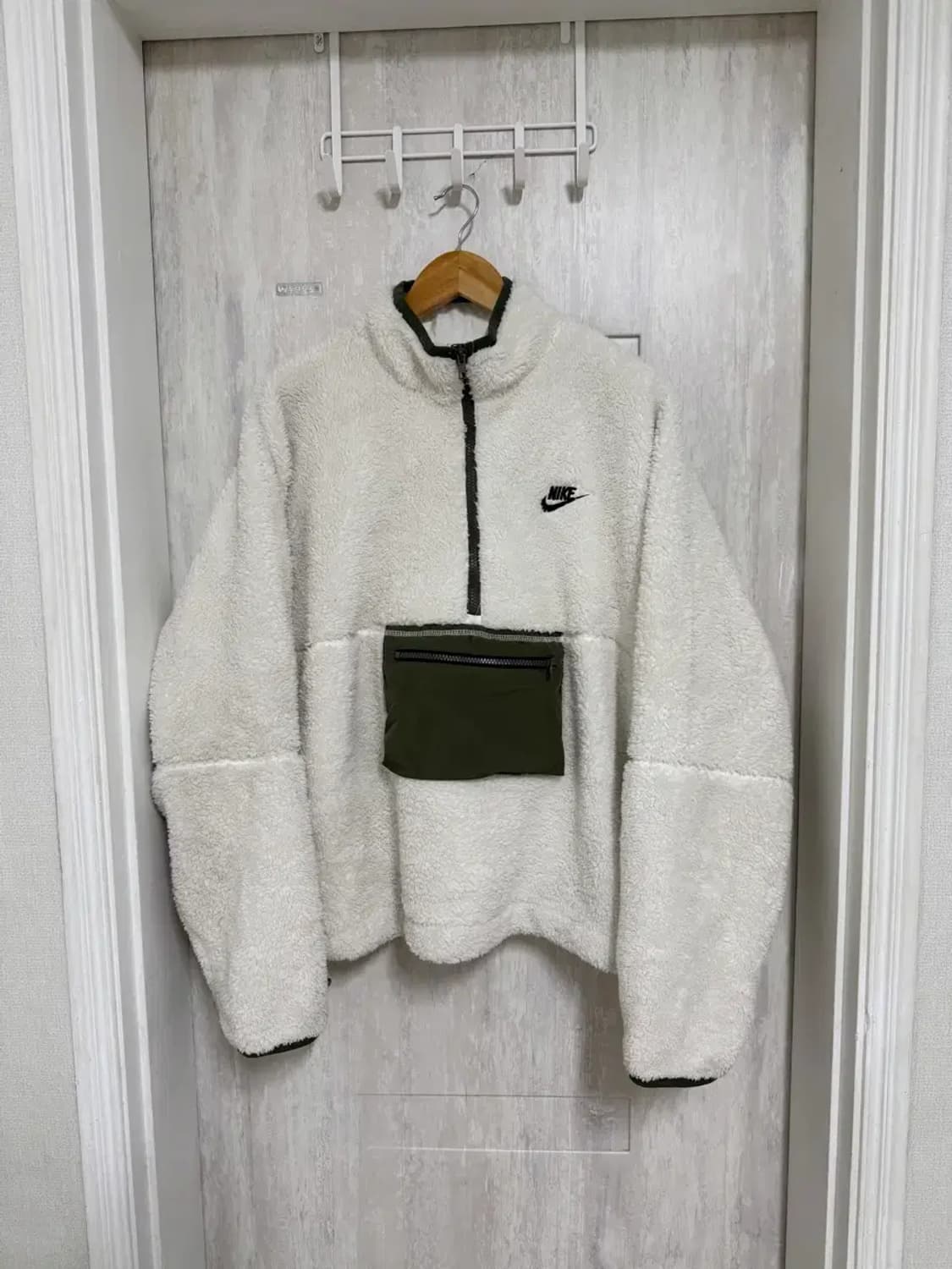 남성 100-105 / 나이키 오버핏 후리스 아노락 뽀글이 상품이미지1