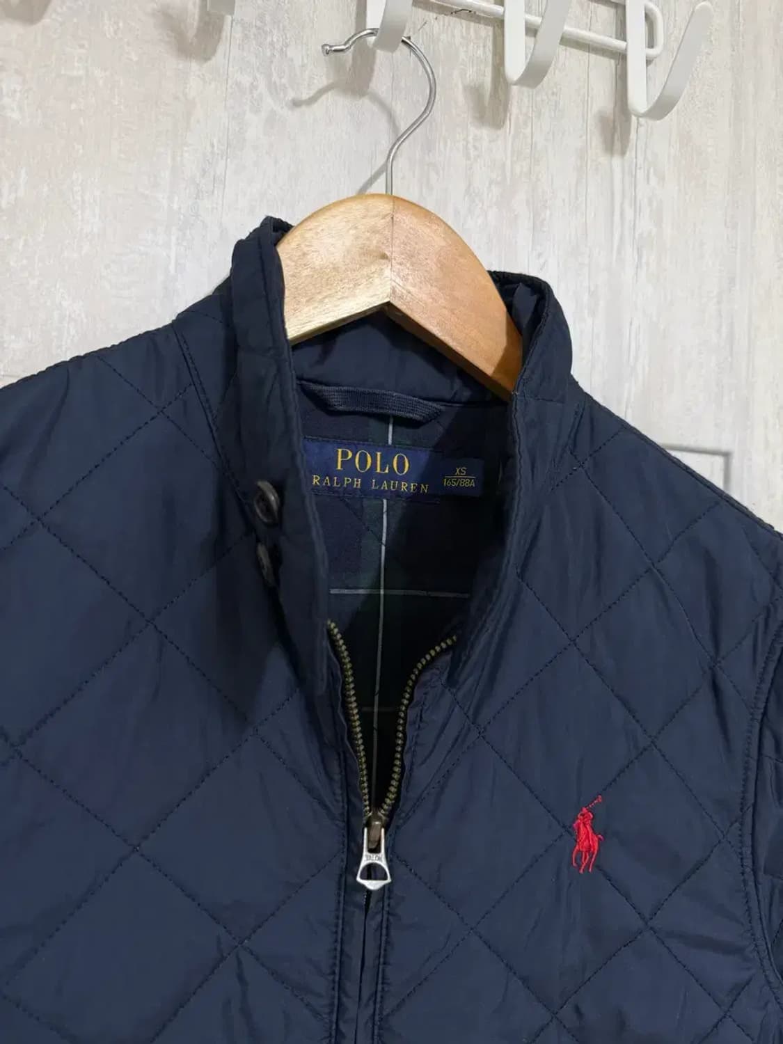 XS / 폴로 랄프로렌 네이비 레드 포니 퀄팅 자켓 상품이미지3