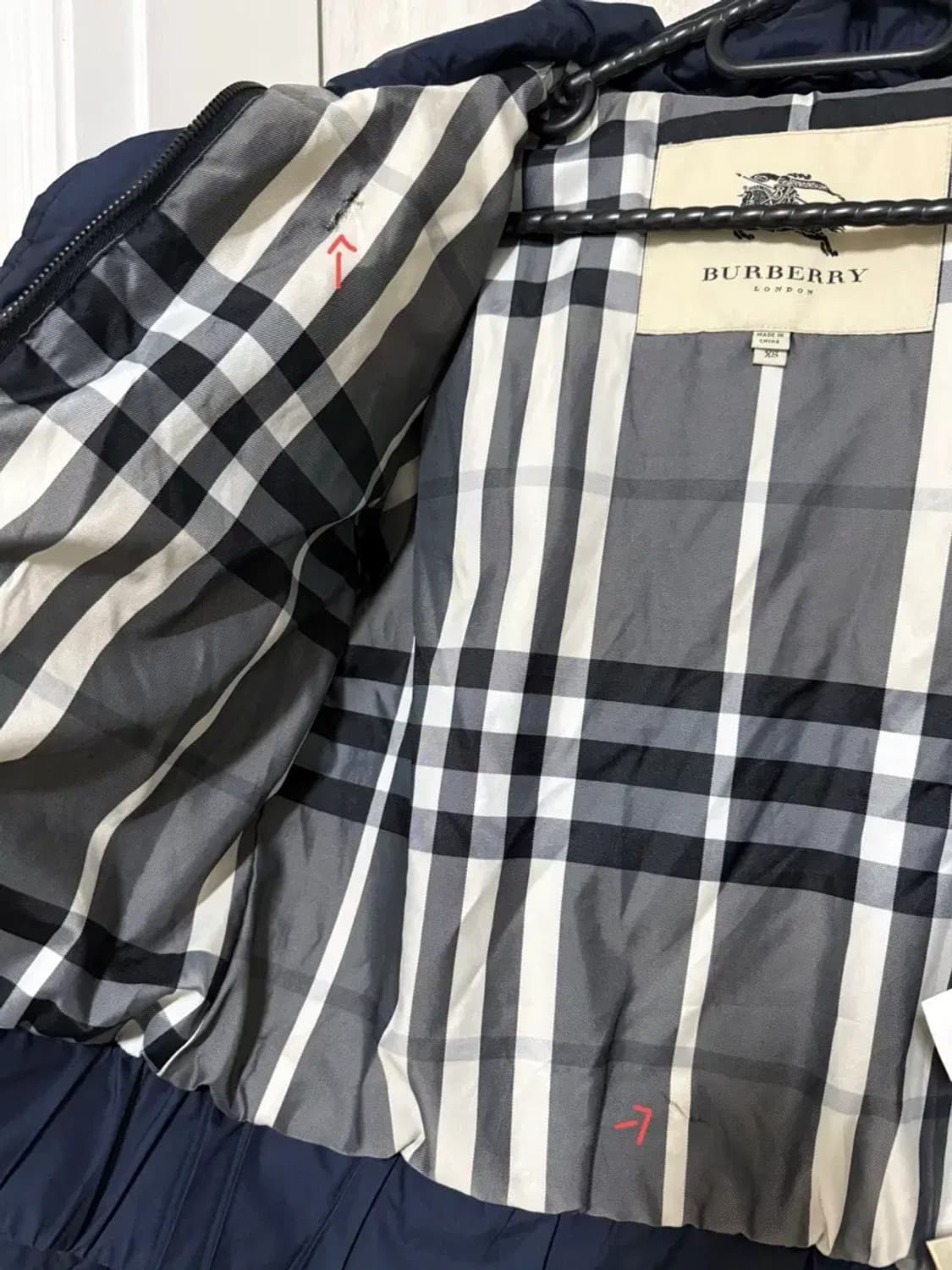 여성 XS / 버버리 퀄팅 크롭 자켓 상품이미지7