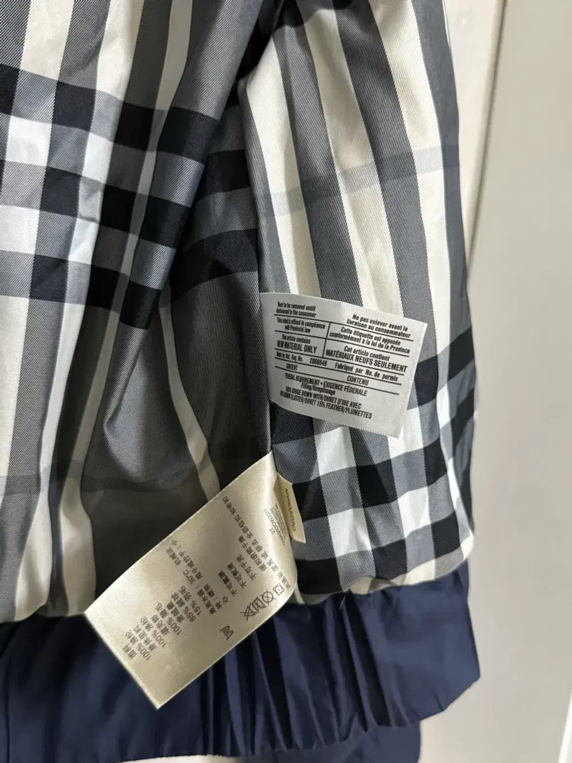 여성 XS / 버버리 퀄팅 크롭 자켓 상품이미지8