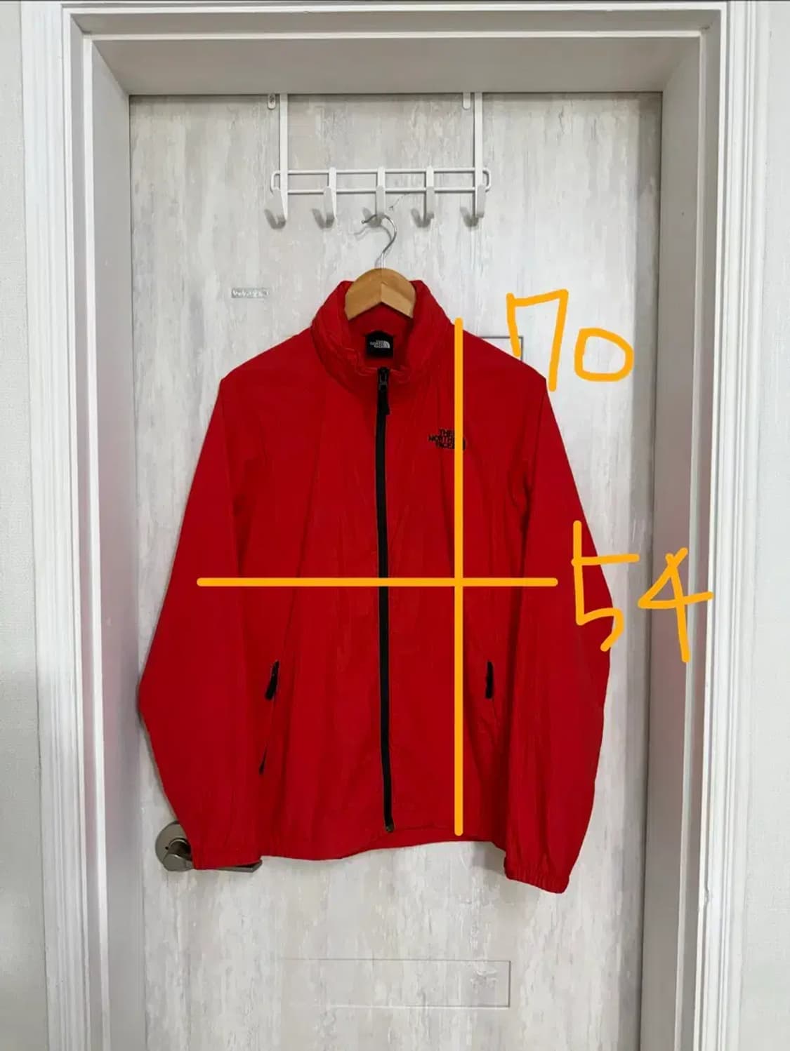 남성 95 M / 노스페이스 경량 바람막이 자켓 레드 상품이미지2