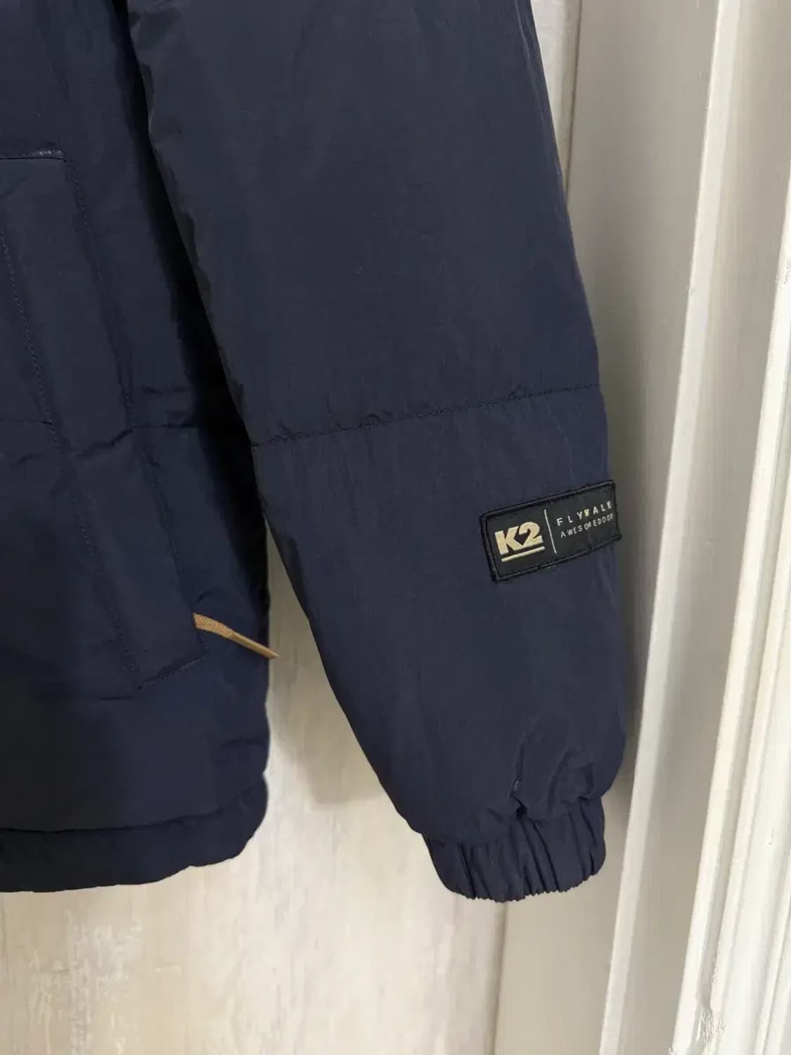 공용 90 / K2 패딩 뽀글이 리버시블 점퍼 네이비 베이지 상품이미지3