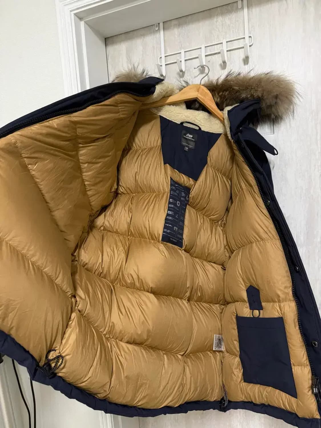 남성 100 L / 뉴발란스 카메라맨 패딩 점퍼 네이비 상품이미지10