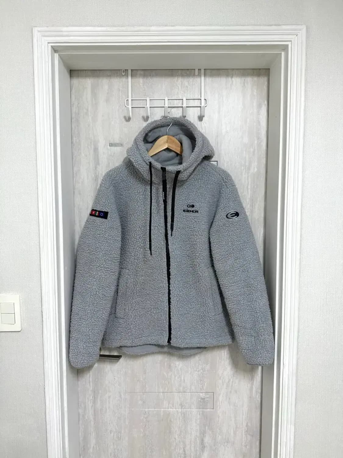 100 L / 아이더 스투키 뽀글이 후리스 자켓 쿨그레이 상품이미지1