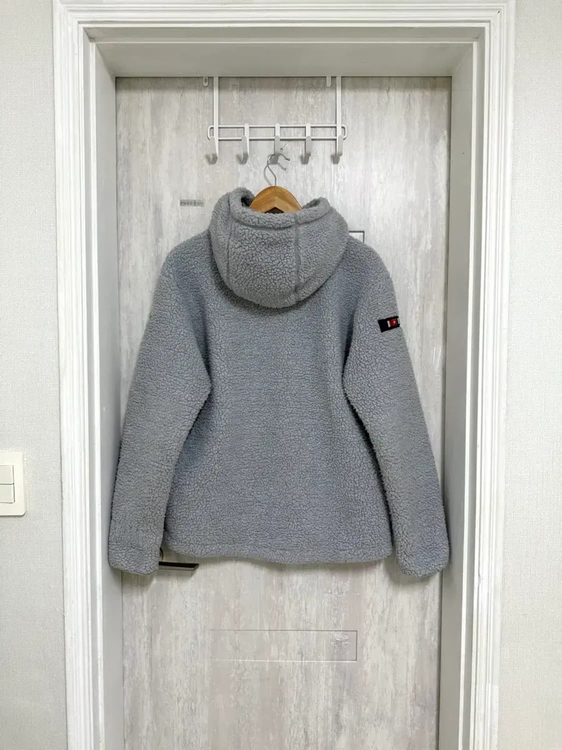 100 L / 아이더 스투키 뽀글이 후리스 자켓 쿨그레이 상품이미지7