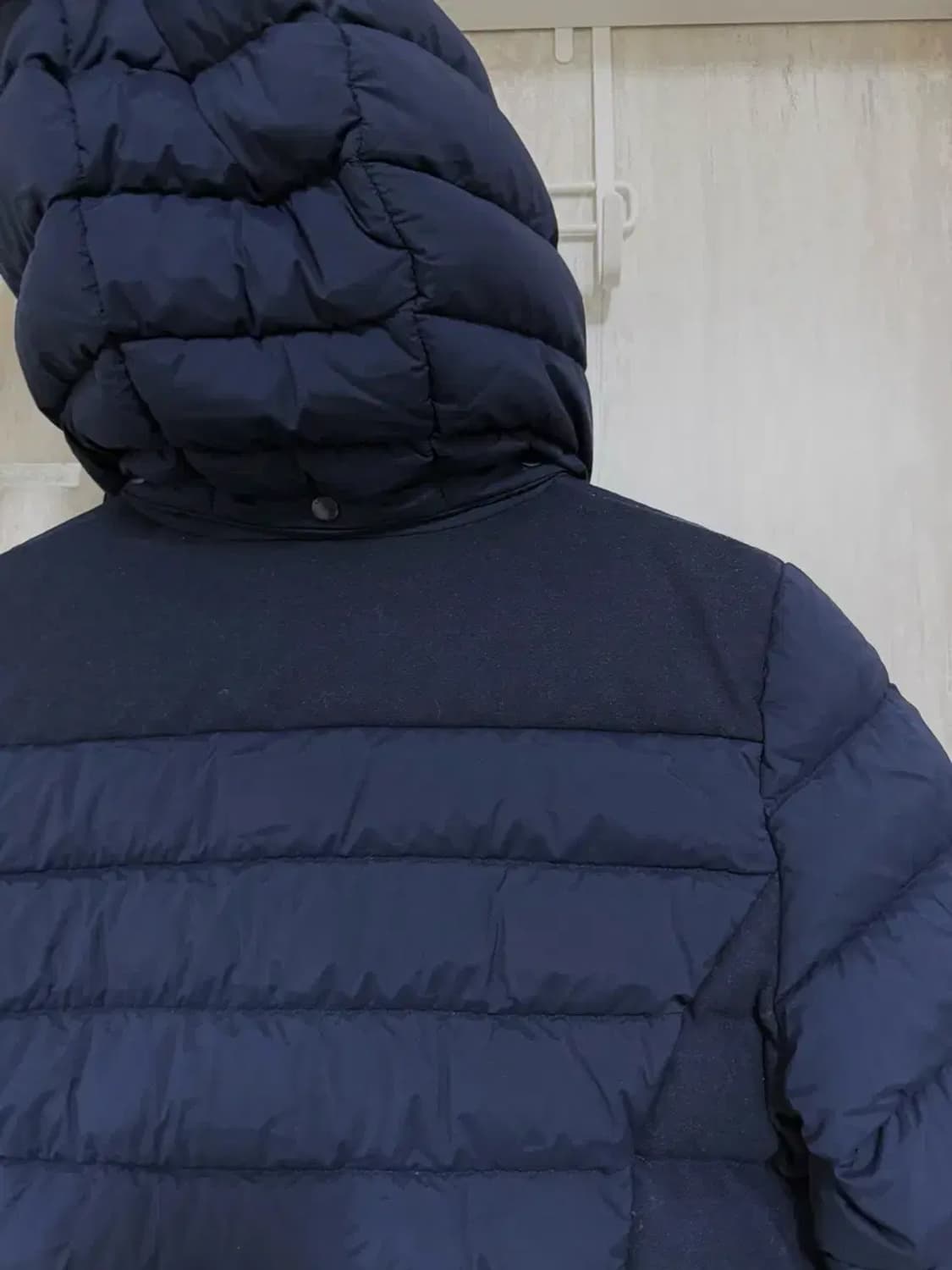 여성 34 (90) / 라코스테 구스다운 중기장 패딩 점퍼 다크네이비 상품이미지7