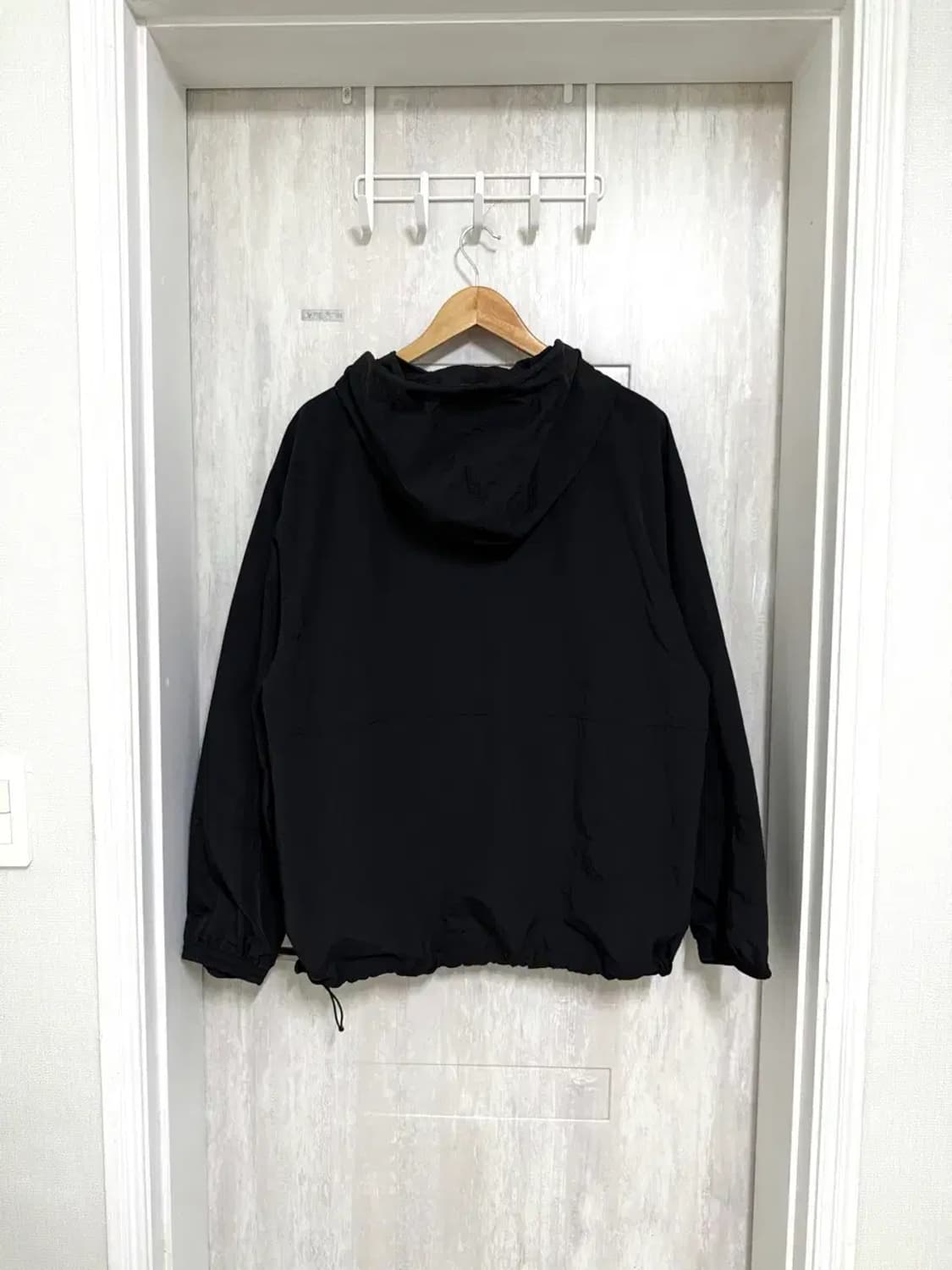 남성 XL 105 / 뉴발란스 윈드브레이커 바람막이 블랙 상품이미지7