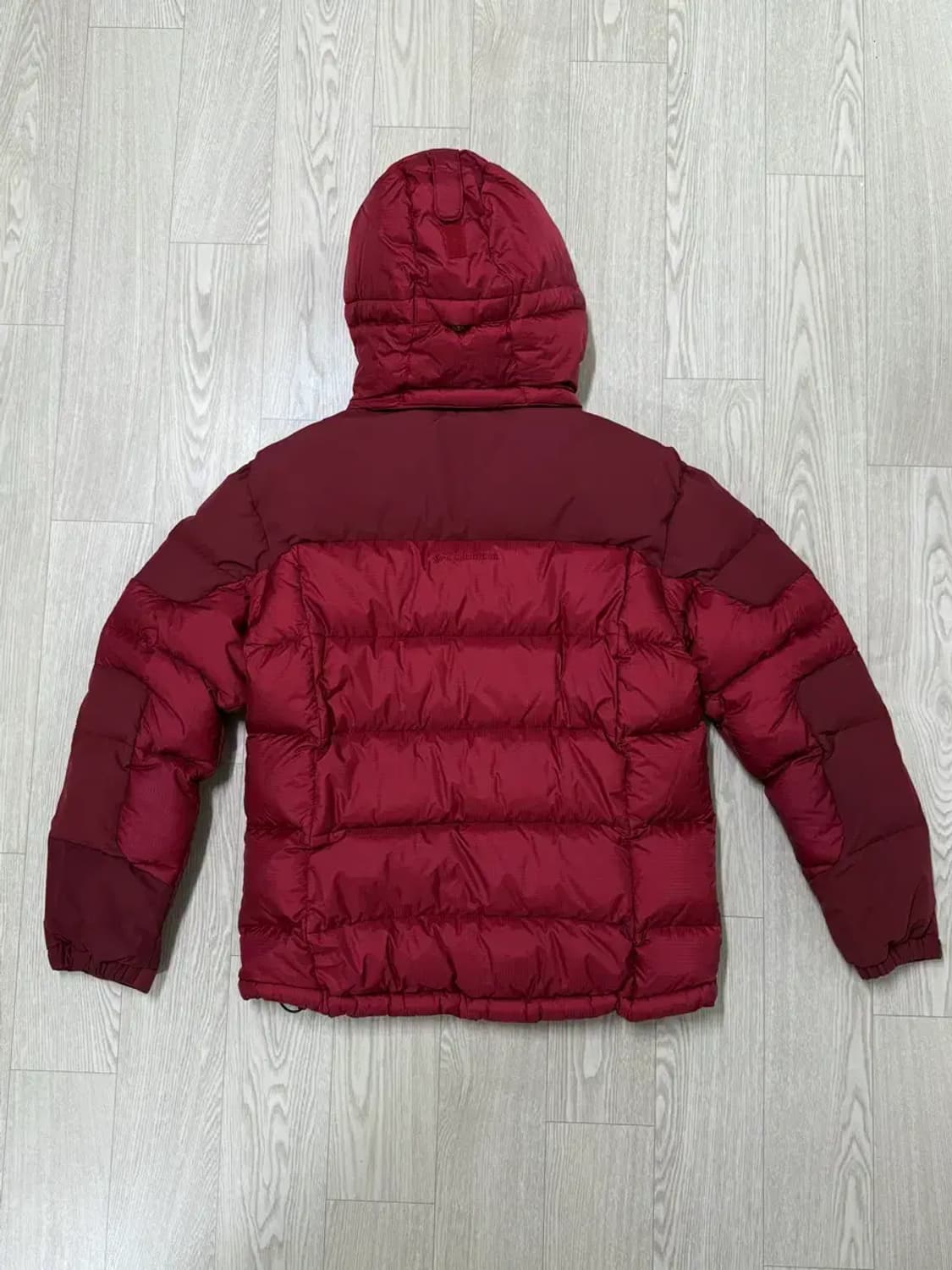 남성 100 / 콜롬비아 구스다운 패딩 와인 상품이미지6