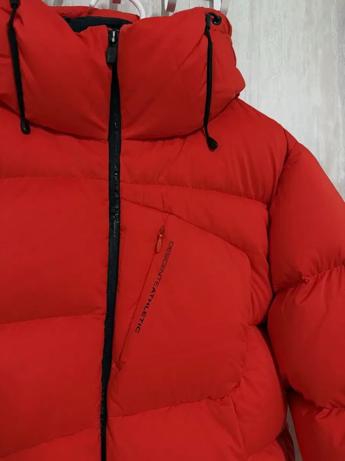 여성 90 / 데상트 덕다운 숏패딩 오렌지 상품이미지3