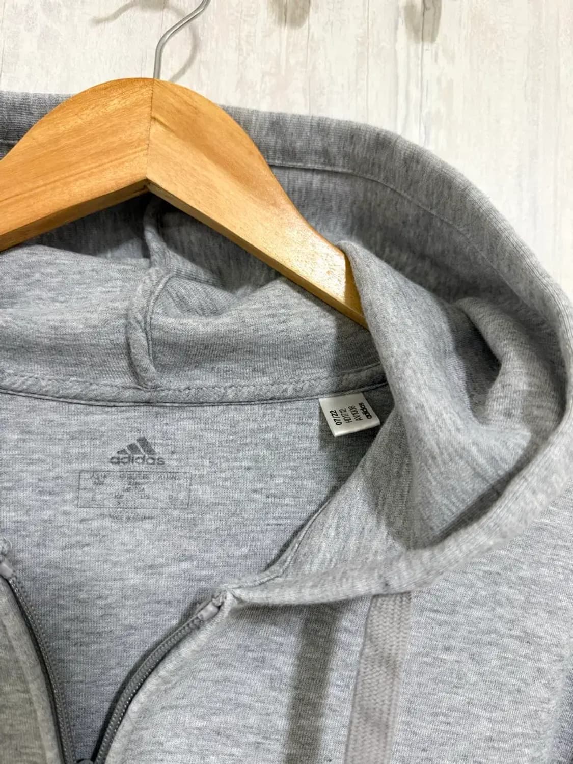여성 S / 아디다스 후드집업 그레이 상품이미지5