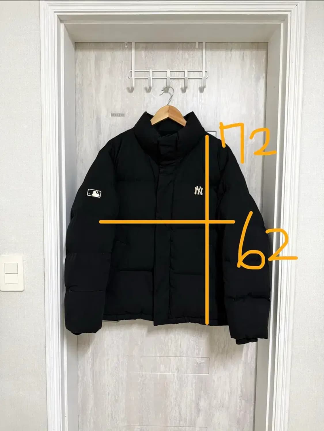 남성 100 L / MLB 패딩 푸퍼 블랙 상품이미지2