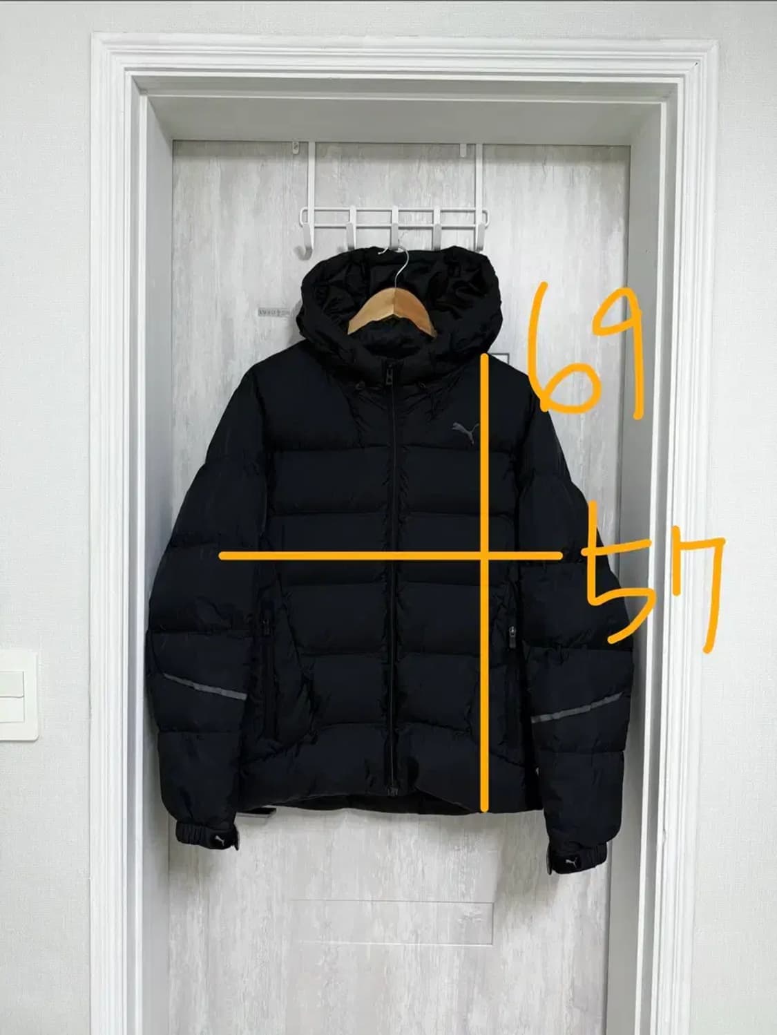 남성 95 M / 푸마 덕다운 블랙 패딩 상품이미지2