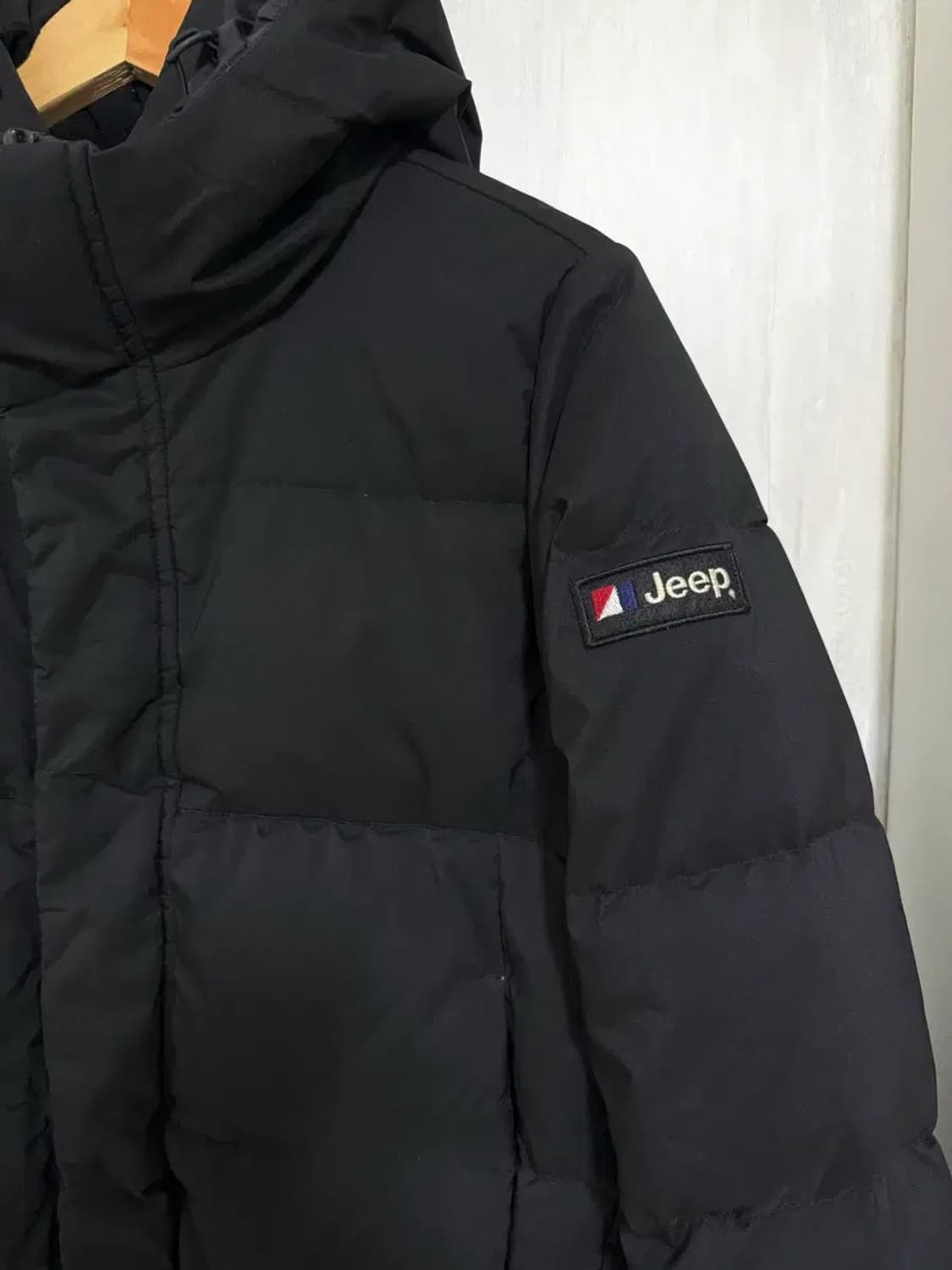 공용 90 S / 지프 덕다운 롱패딩 블랙 상품이미지3