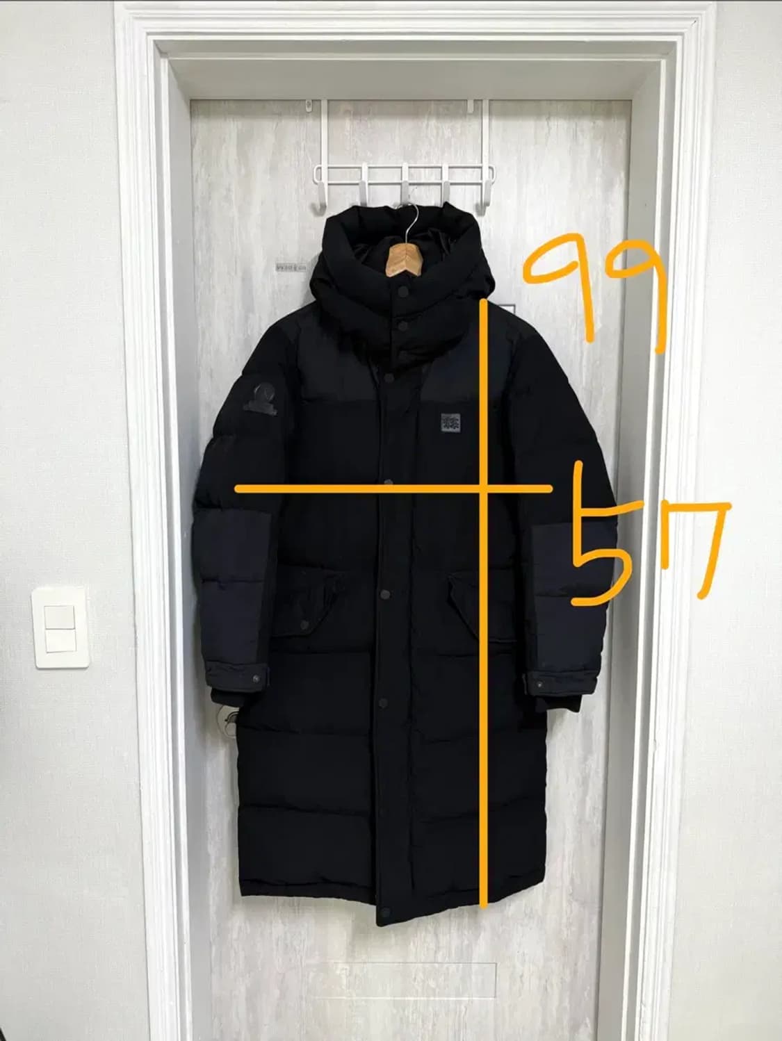 공용 90 / 코오롱 헤스티아  구스다운 롱패딩 상품이미지2