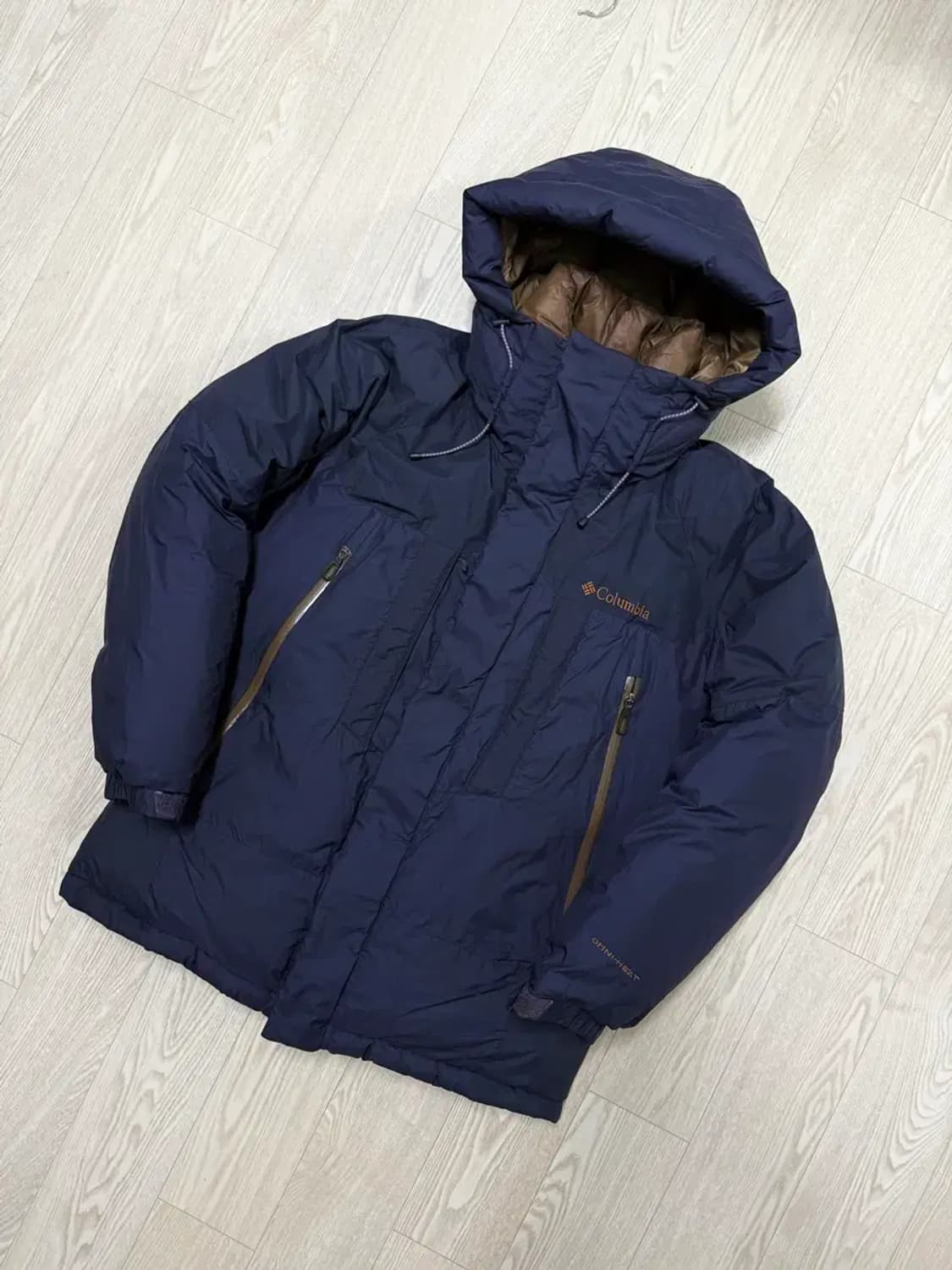 남성 M 100추천 / 콜롬비아 옴니히트 구스 대장패딩 네이비 상품이미지2