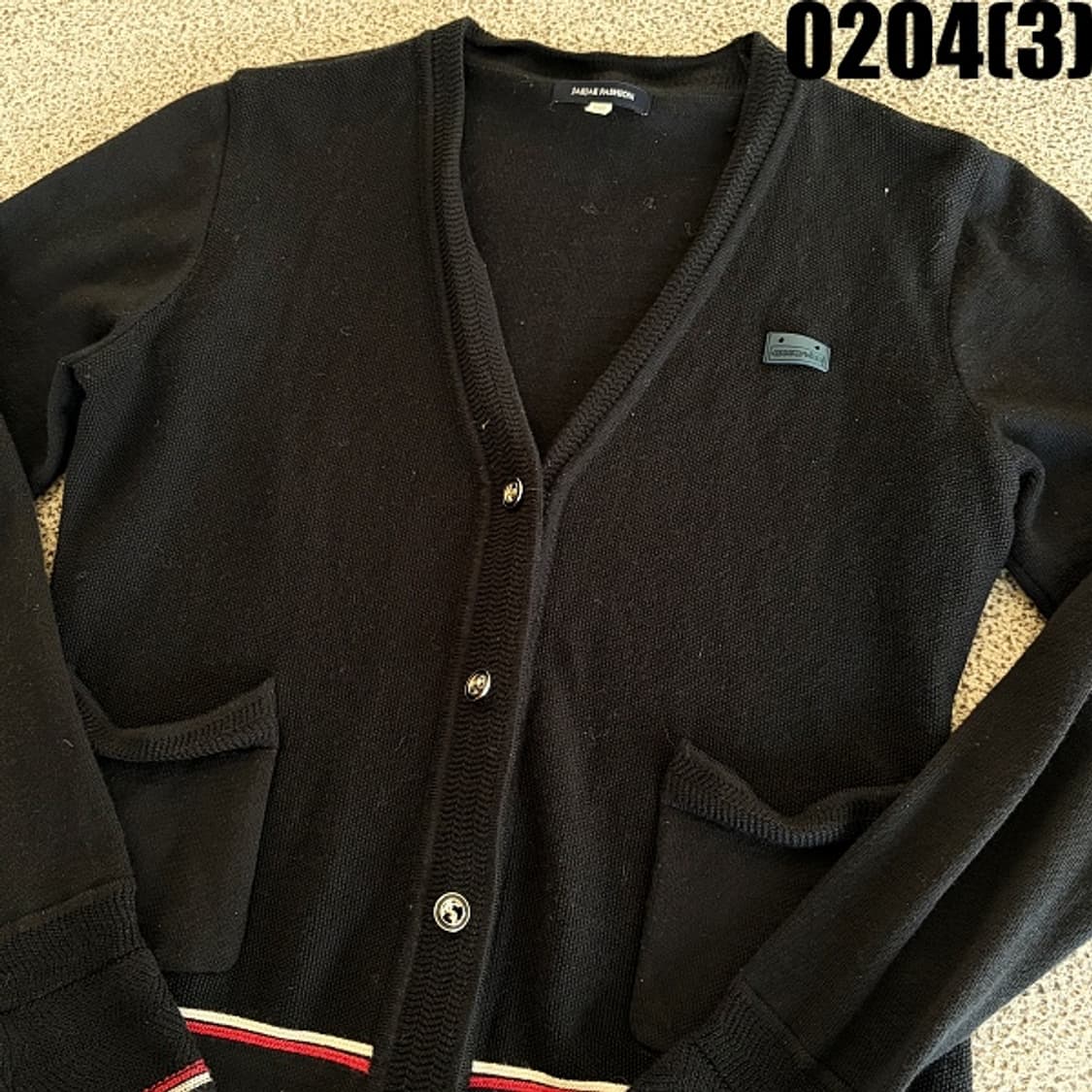 [66] 재재패션 여성 울혼방 브이넥 퍼프소매 니트 가디건 0204(3) 상품이미지2