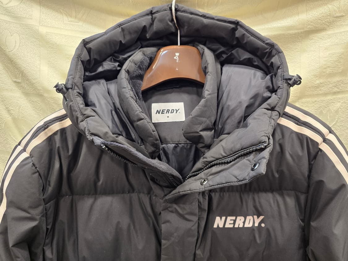 널디 NERDY 남성 덕다운 롱패딩 블랙 M(95) 상품이미지2