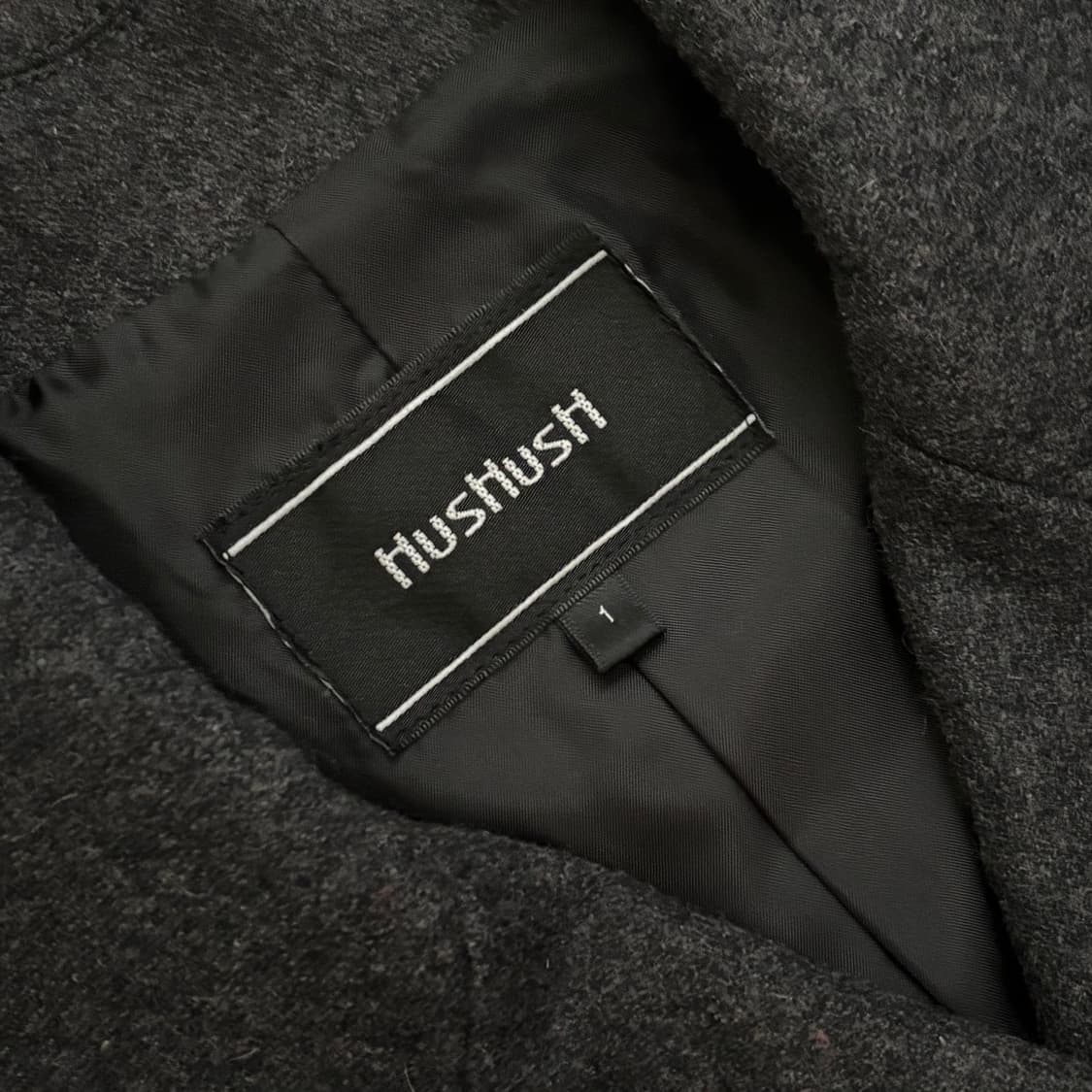 HusHusH 모직 더블 코트 상품이미지3