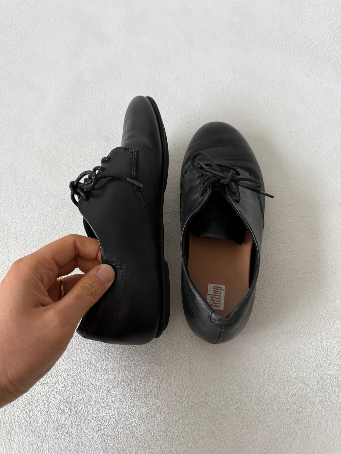 [UK4.5]핏플랍(fitflop) 레더 플랫 슈즈 상품이미지6