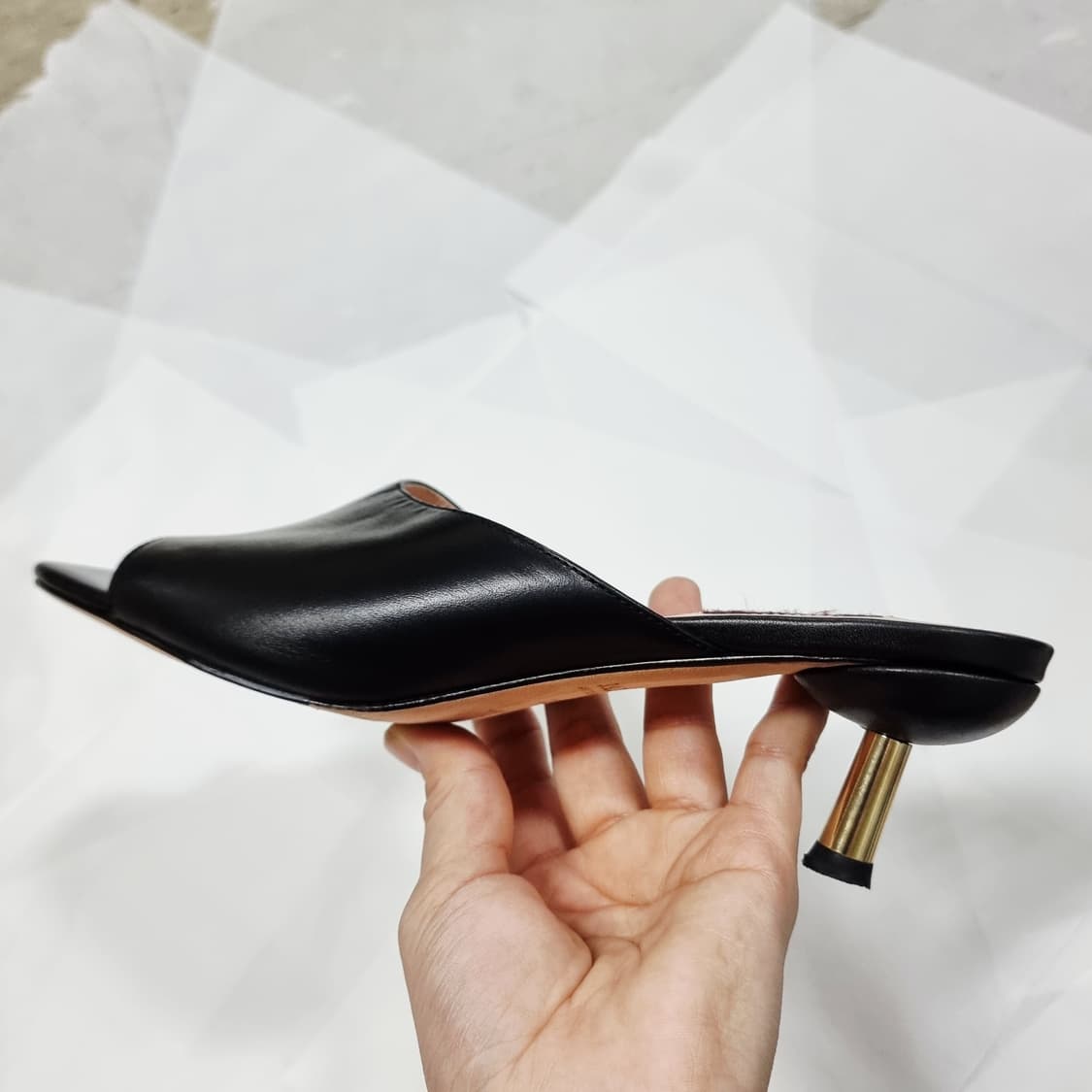 발리 Bally 가죽 샌들 키튼힐 구두 슈즈 (38/250) 상태최상 상품이미지3