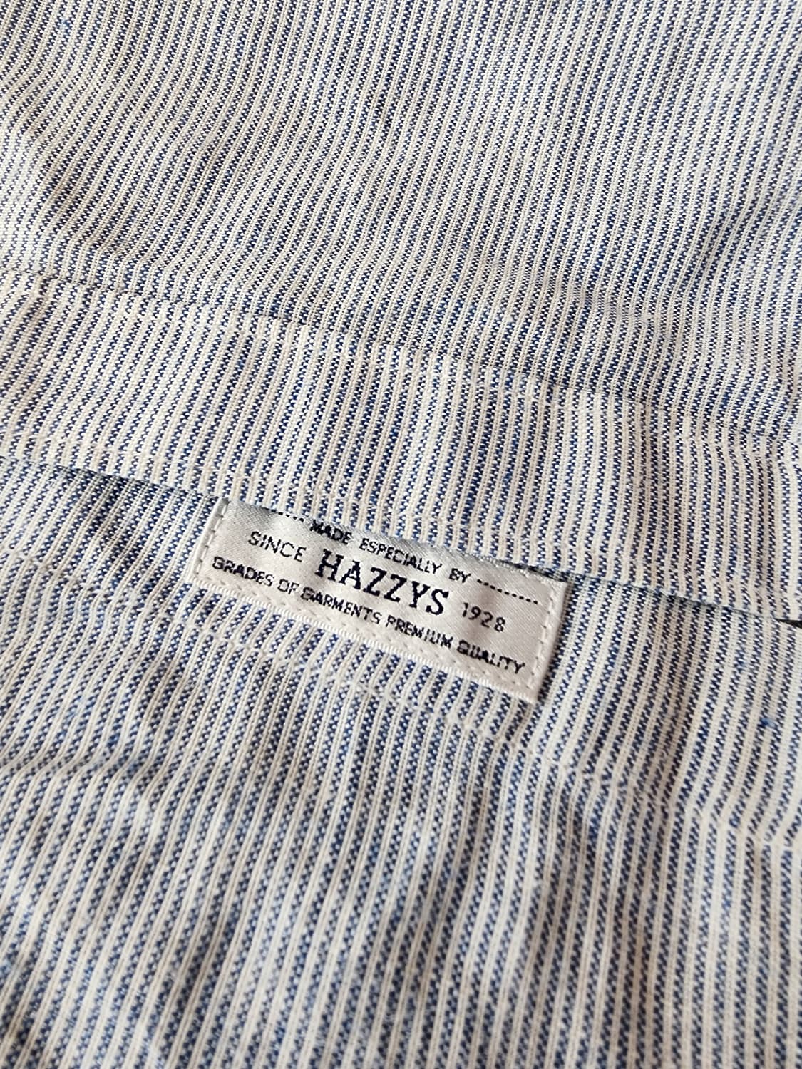 HAZZYS 헤지스 스트라이프 긴팔 셔츠 팜. 100사이즈 슬림핏 남방 상품이미지5