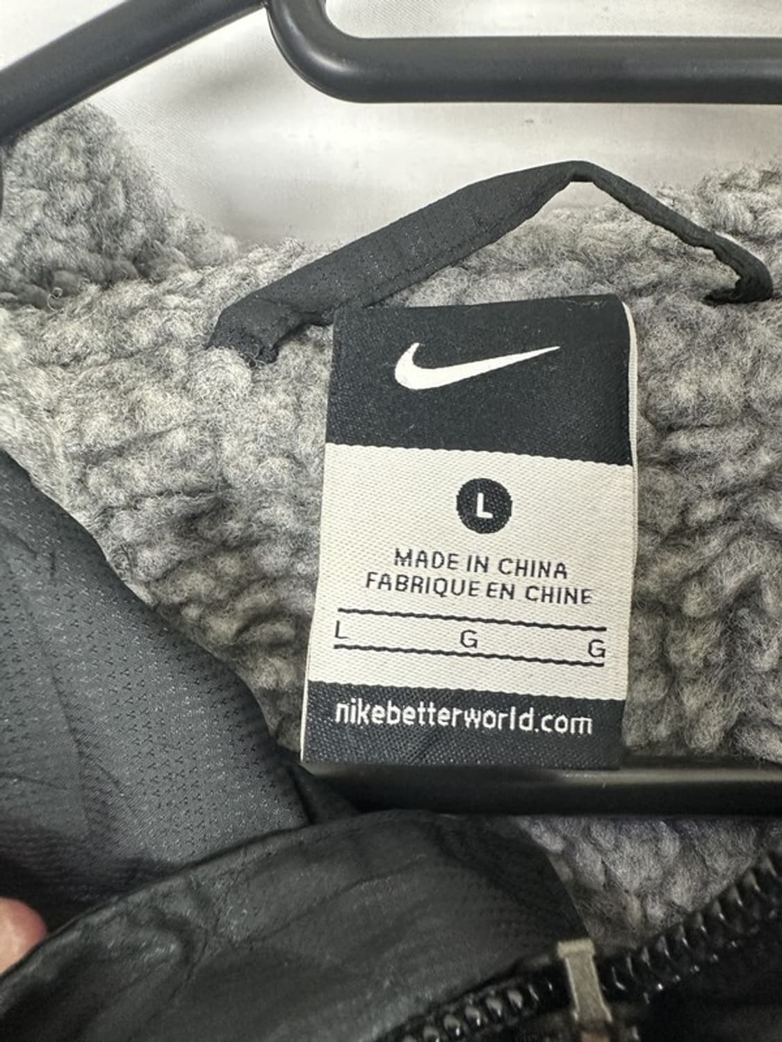 [L] NIKE 나이키 빅로고 돕바 점퍼자켓 블랙 상품이미지3