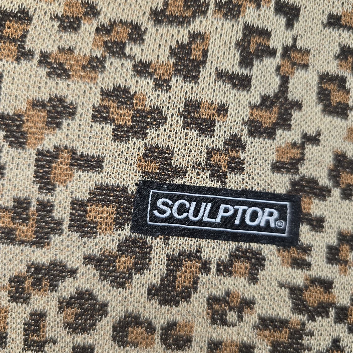 SCULPTOR 레오파드 반팔 니트티 상품이미지5