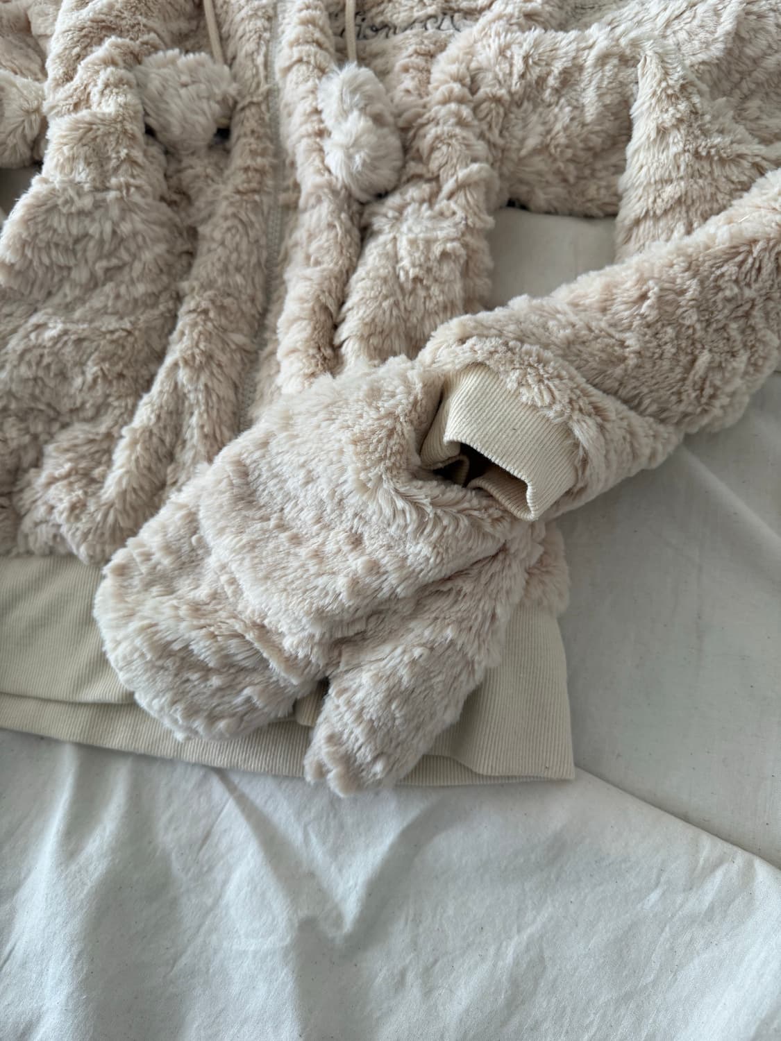 키치 퍼 토끼 후드 상품이미지5