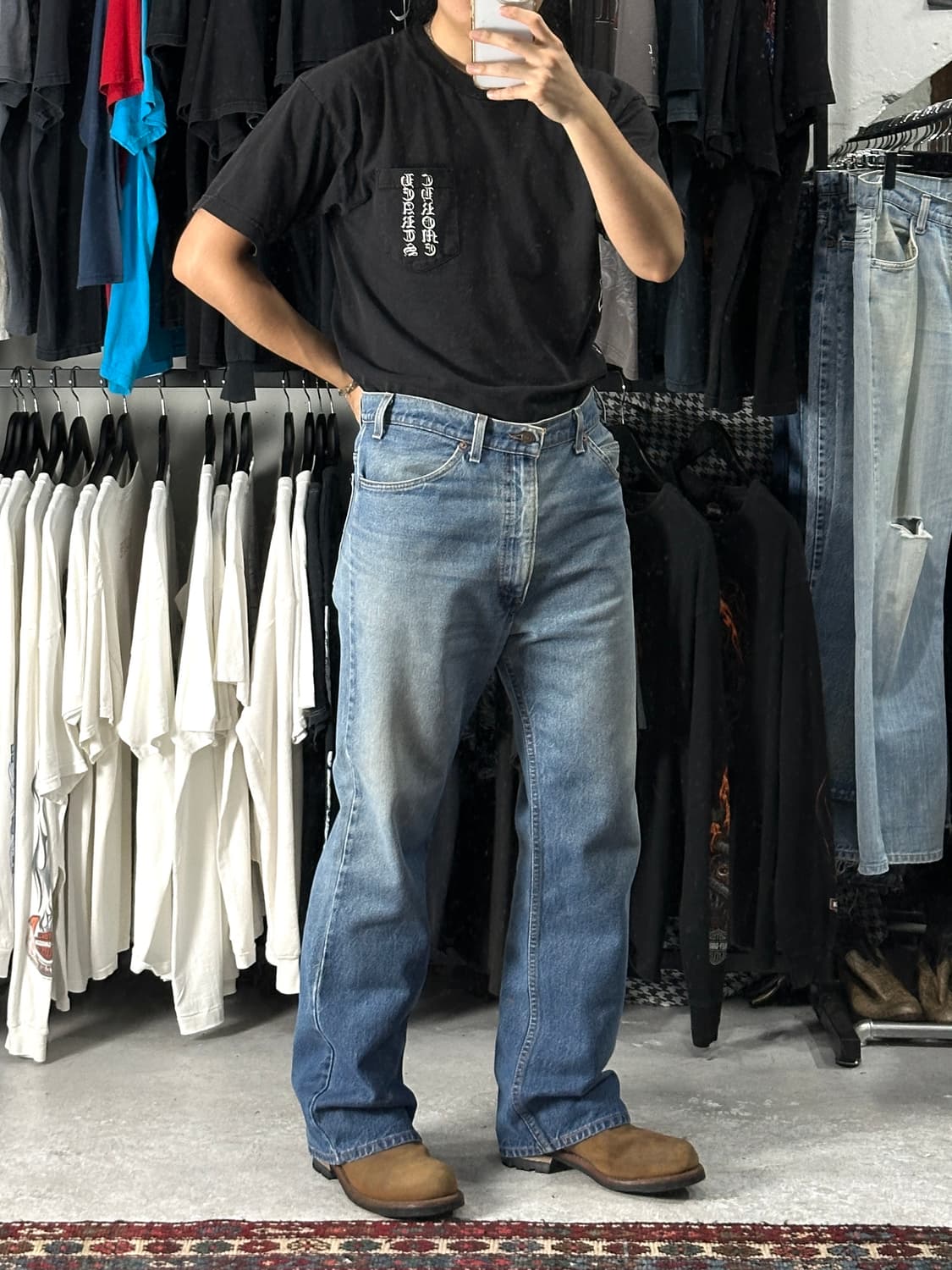 90's USA Made 빈티지 리바이스 517 오렌지탭 부츠컷 상품이미지2