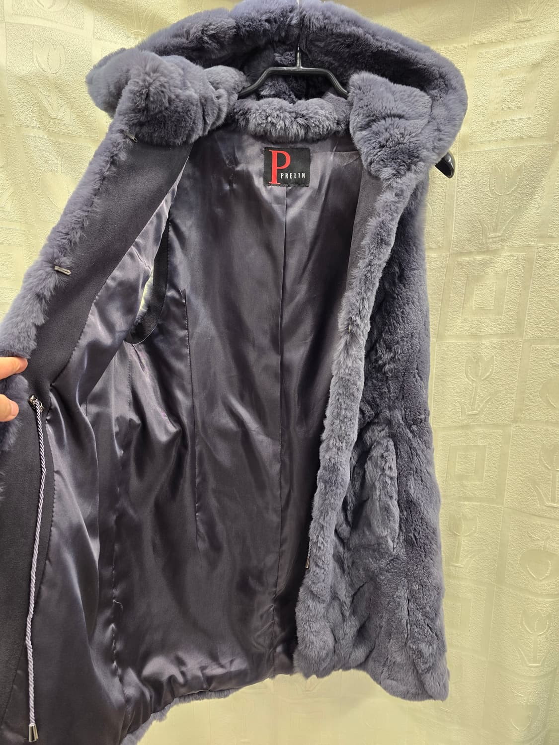 프렐린 PRELIN 렉스 토끼털 후드 조끼 55 상품이미지6
