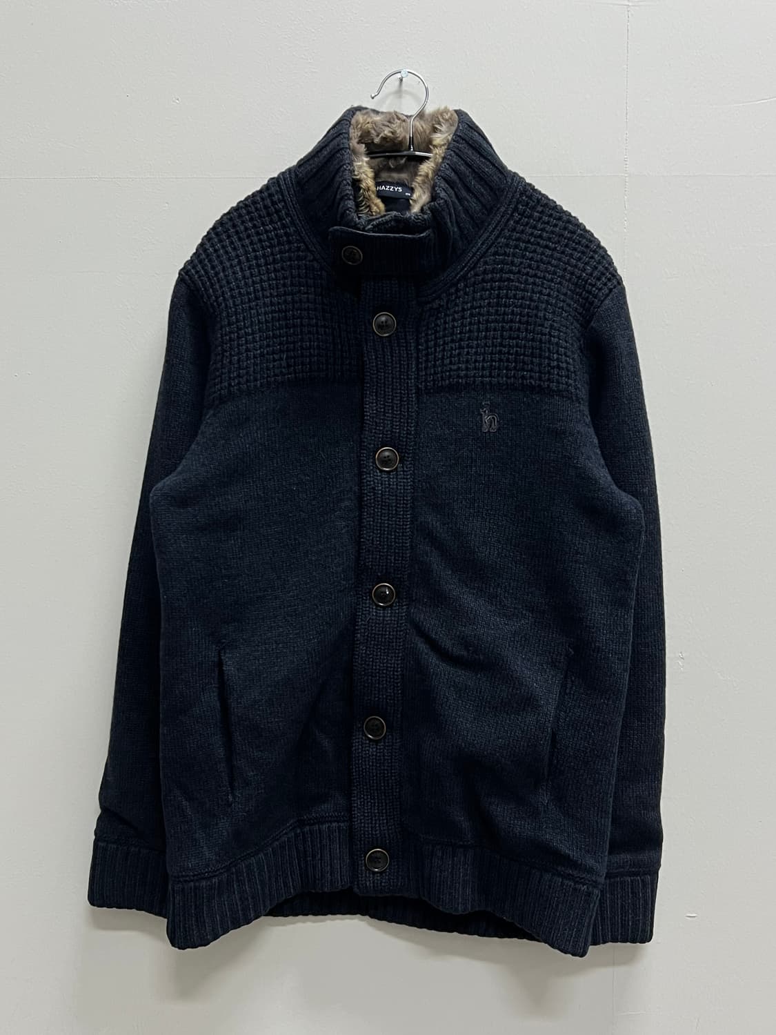 헤지스 토끼털 울 니트 자켓 네이비 상품이미지2