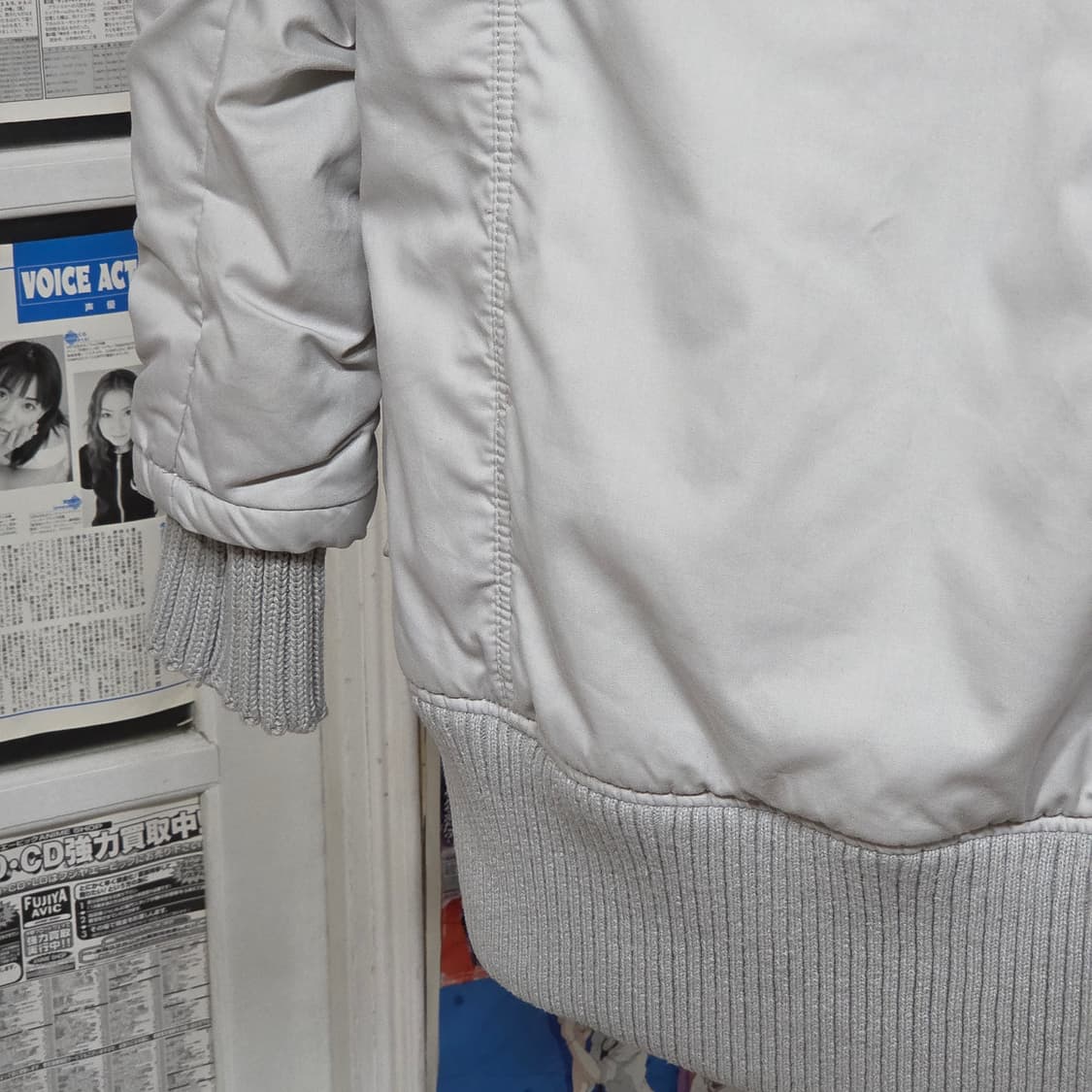 JPN 라이트 그레이 퍼 후드 야상 투웨이 점퍼 상품이미지8