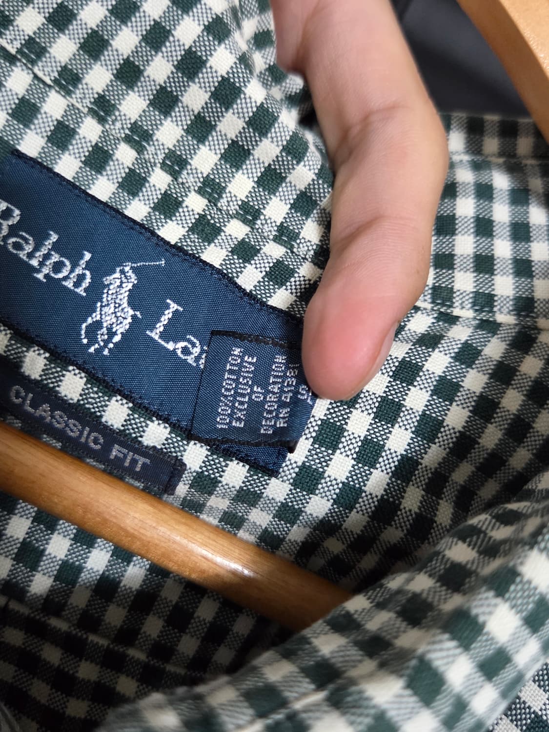 [폴로 랄프로렌] 클래식 핏 깅엄 체크 버튼다운 셔츠 | 00160 상품이미지4