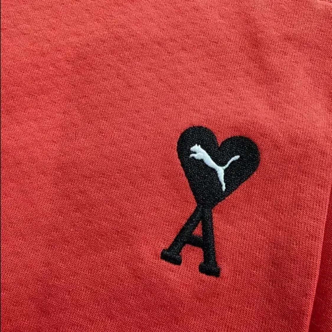 (새상품) 푸마 x 아미 콜라보 와이드 팬츠 오렌지 L 상품이미지6