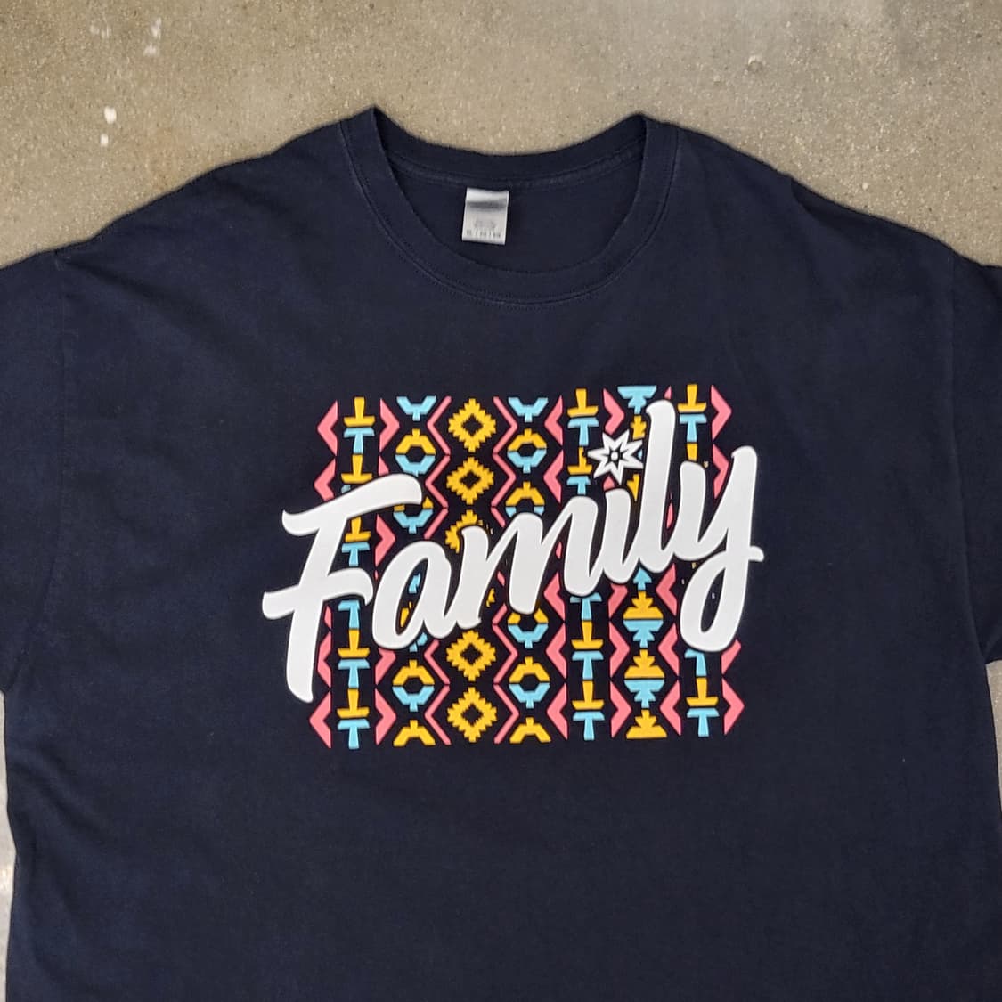 길단 Family 프린팅 반팔 티셔츠 블랙 상품이미지2