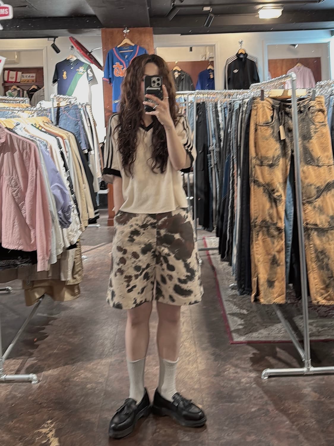 ZARA 자라 카모 애니멀 패턴 버뮤다 반바지 팬츠 쇼츠 30 상품이미지5