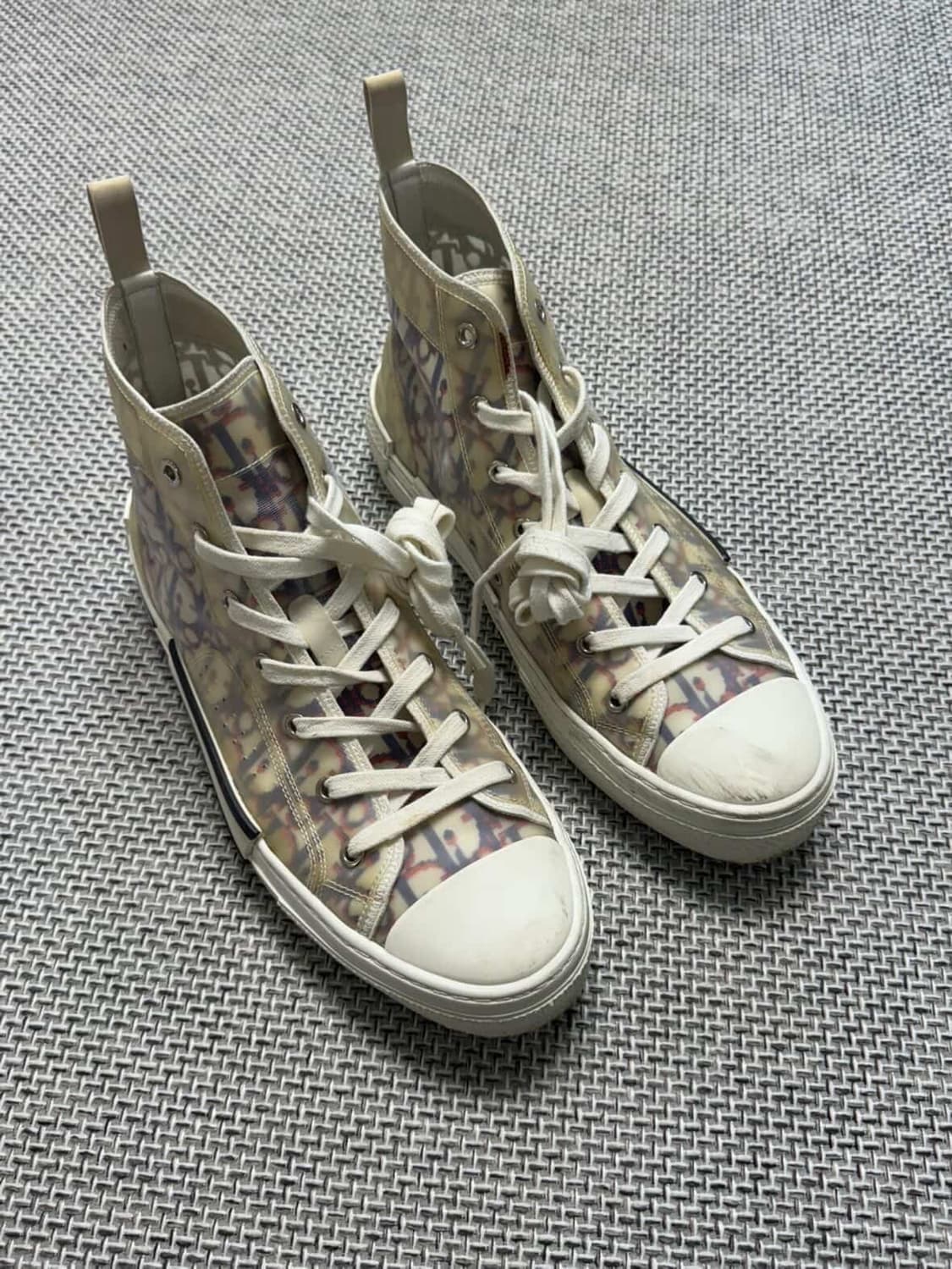 (한정판) 디올 오블리크 스니커즈 멀티 하이탑  상품이미지1