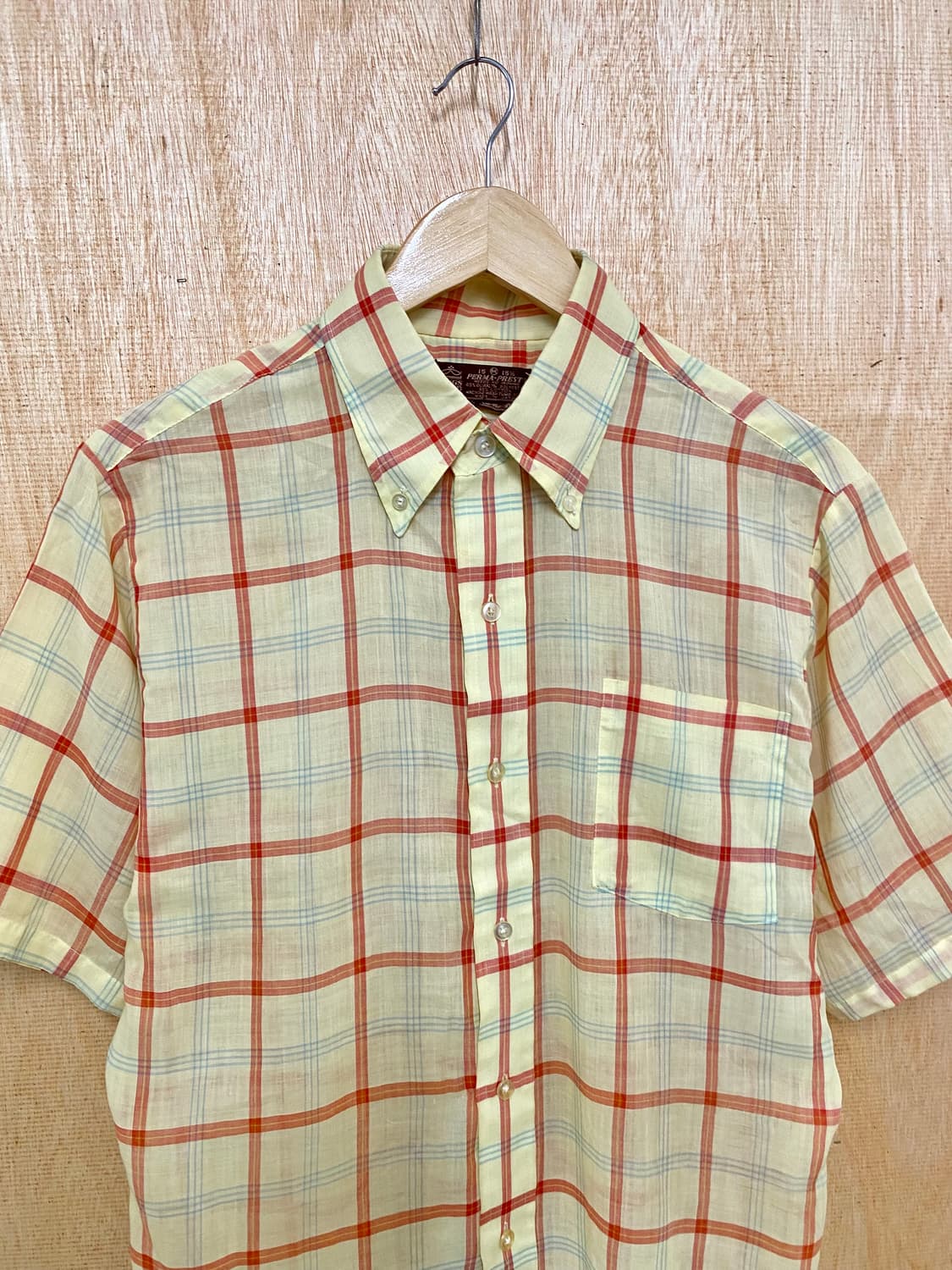 70's SEARS 1/2 check shirts 70년대 시어스 셔츠 상품이미지4
