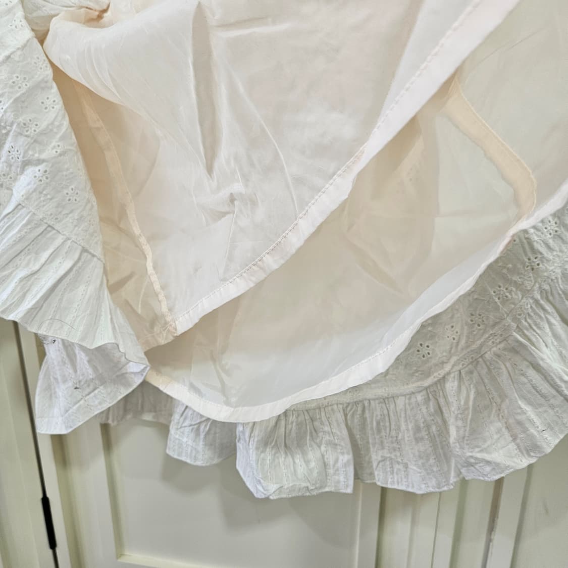 화이트 아일렛 캉캉 미니 스커트 상품이미지7