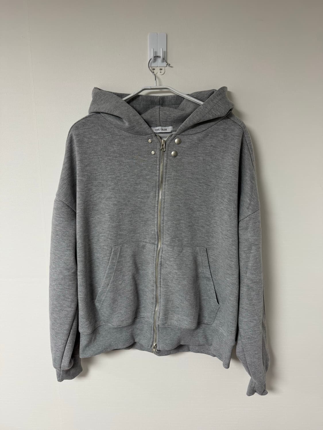 F) 그레이 후드집업 상품이미지1