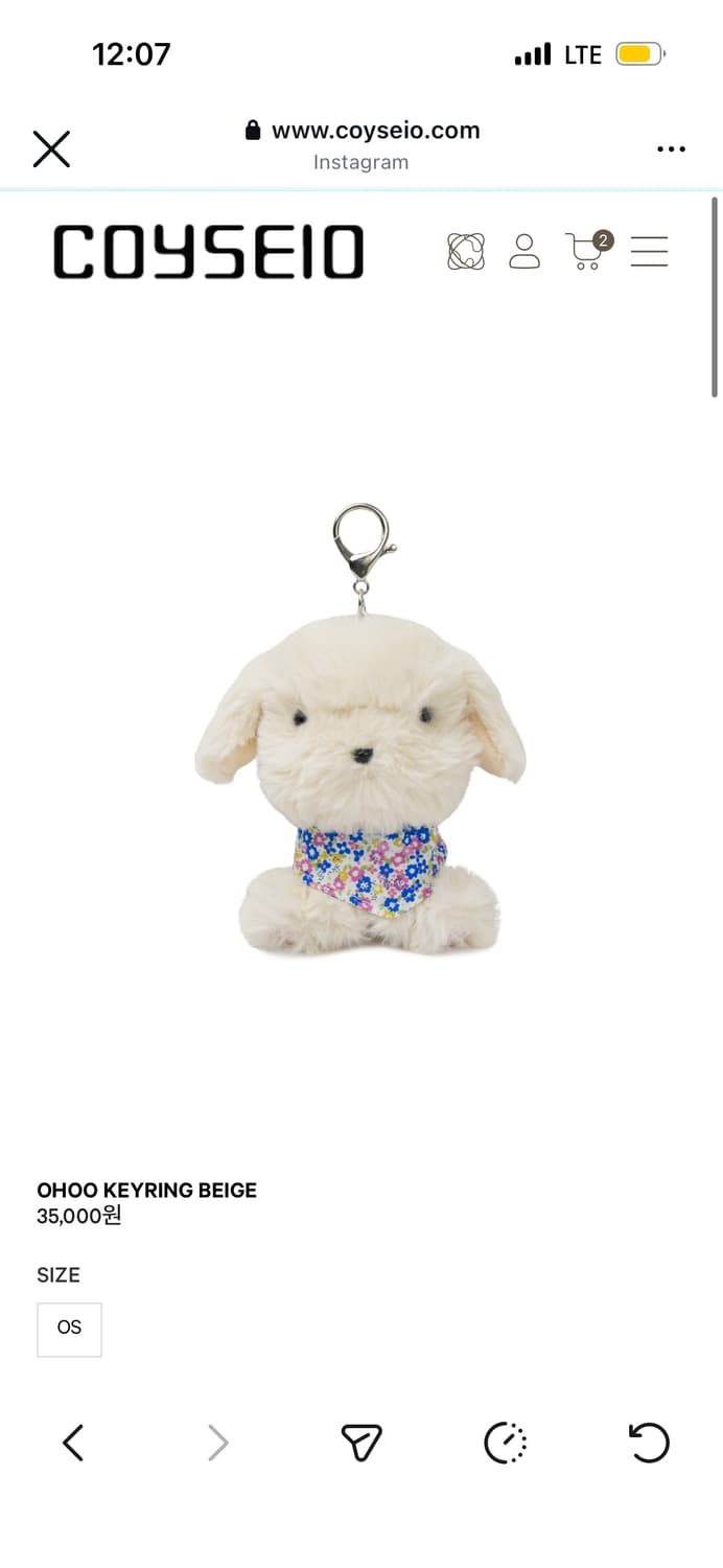 Coyseio 코이세이오 대구 매장 오후 토트백 키링 대리구매 상품이미지2