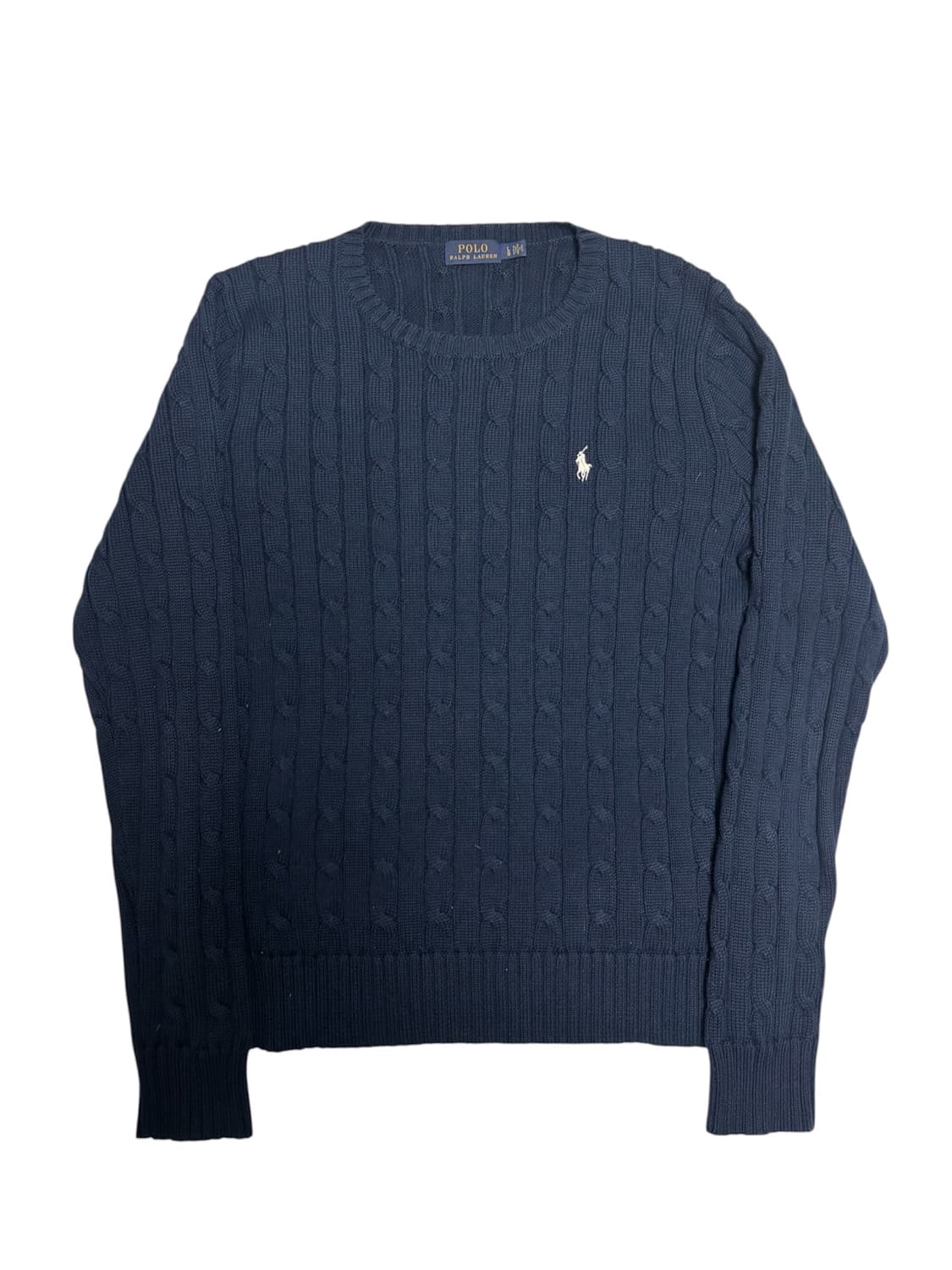 [정품] 폴로 랄프로렌 네이비 케이블 꽈배기 니트 L 상품이미지1