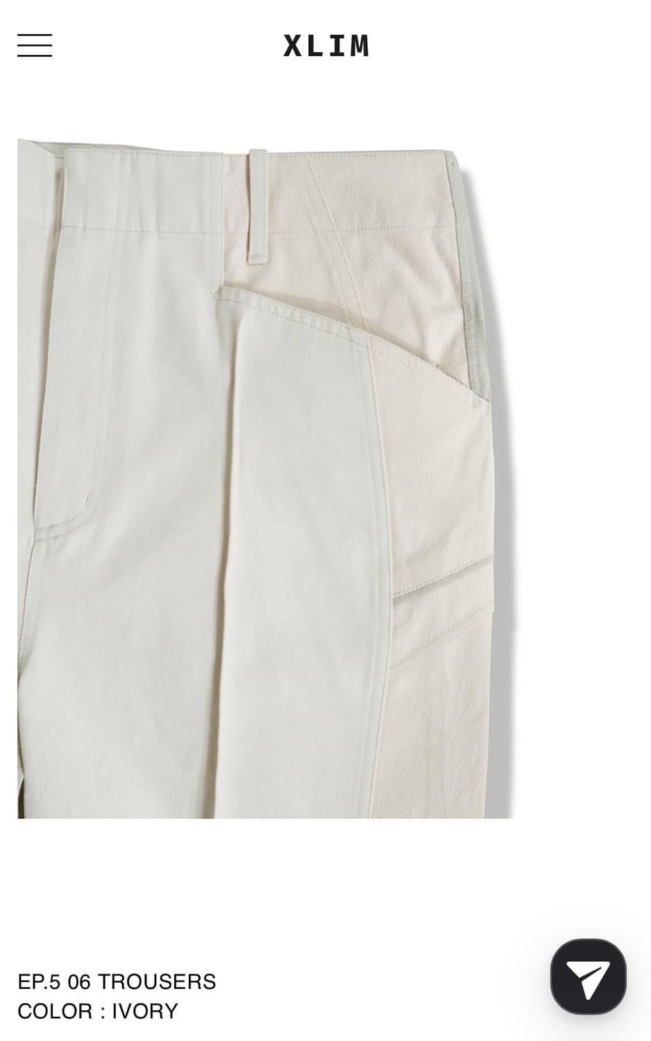 EP.5 06 TROUSERS COLOR: IVORY 상품이미지5