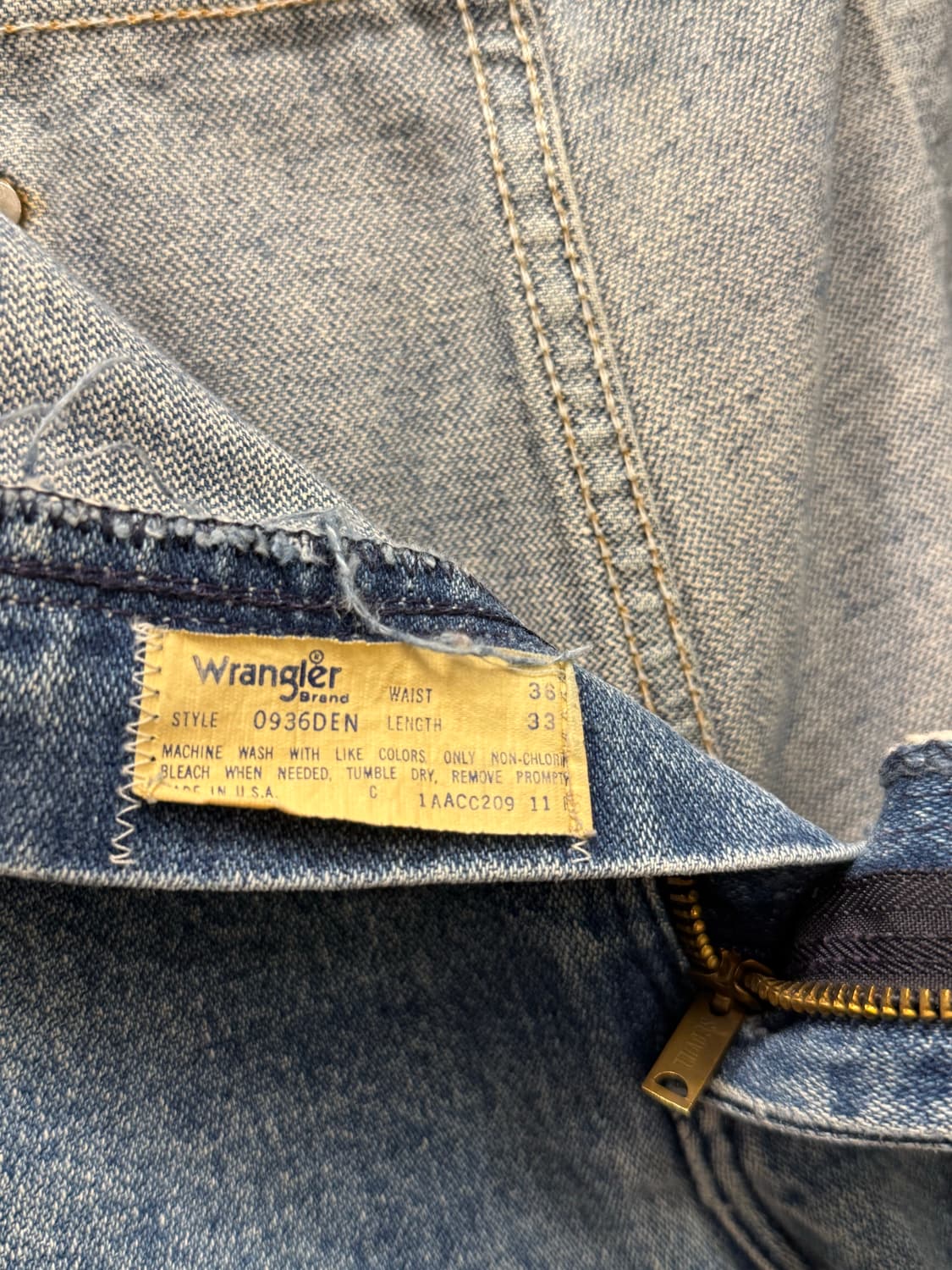 35) 80-90s USA Wrangler Cowboy Cut Strai 상품이미지8