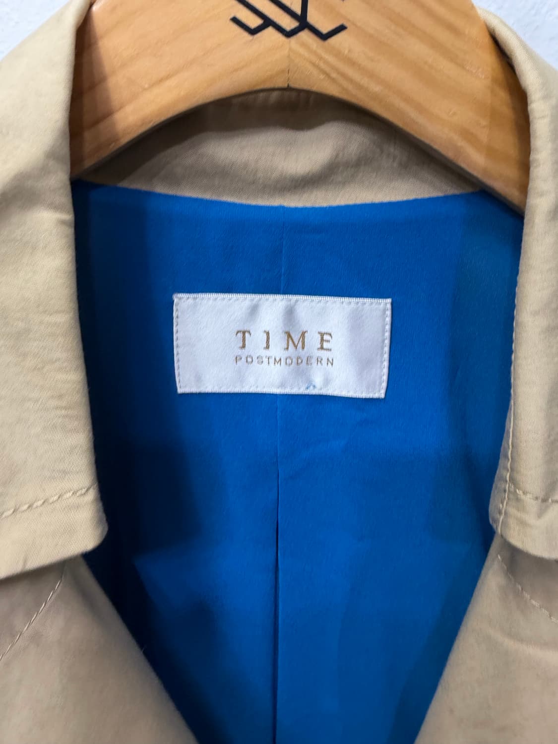 정품) TIME 타임 한섬 베이지 트렌치코트 자켓 82 상품이미지7