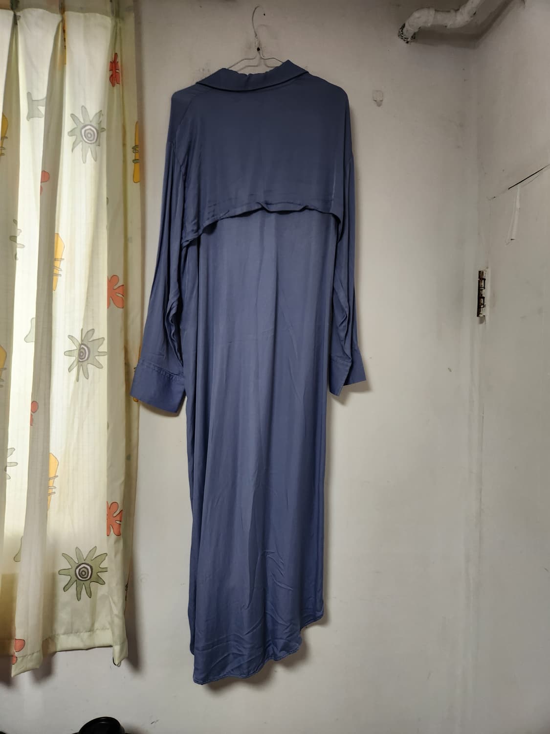 H&M 블루 셔츠형 롱 원피스 165/84A 상품이미지3