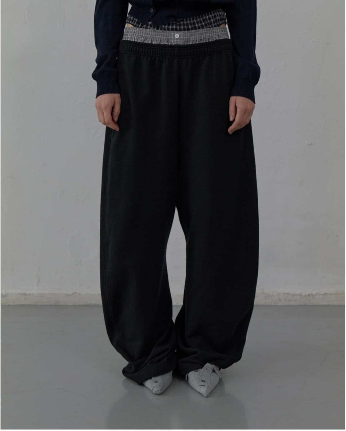 LCDC 레이어드 체크 스웻팬츠 상품이미지3