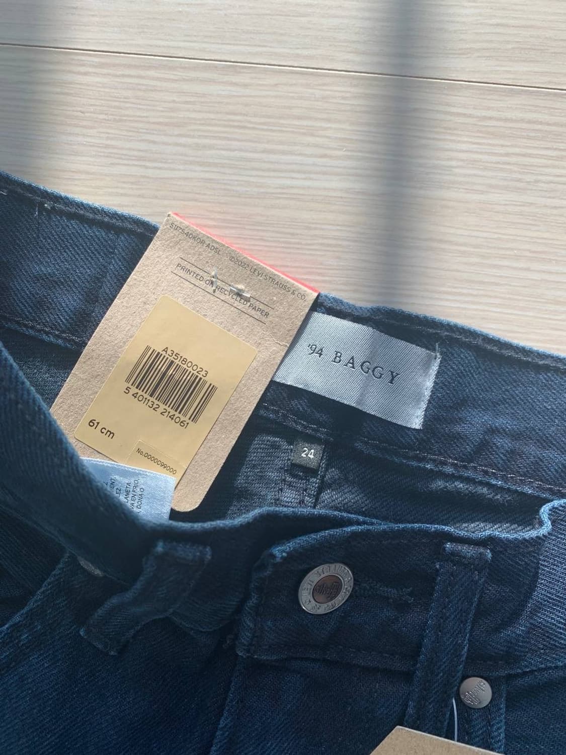 (새상품) 리바이스 실버탭 94 배기 데님 팬츠 24사이즈 상품이미지2